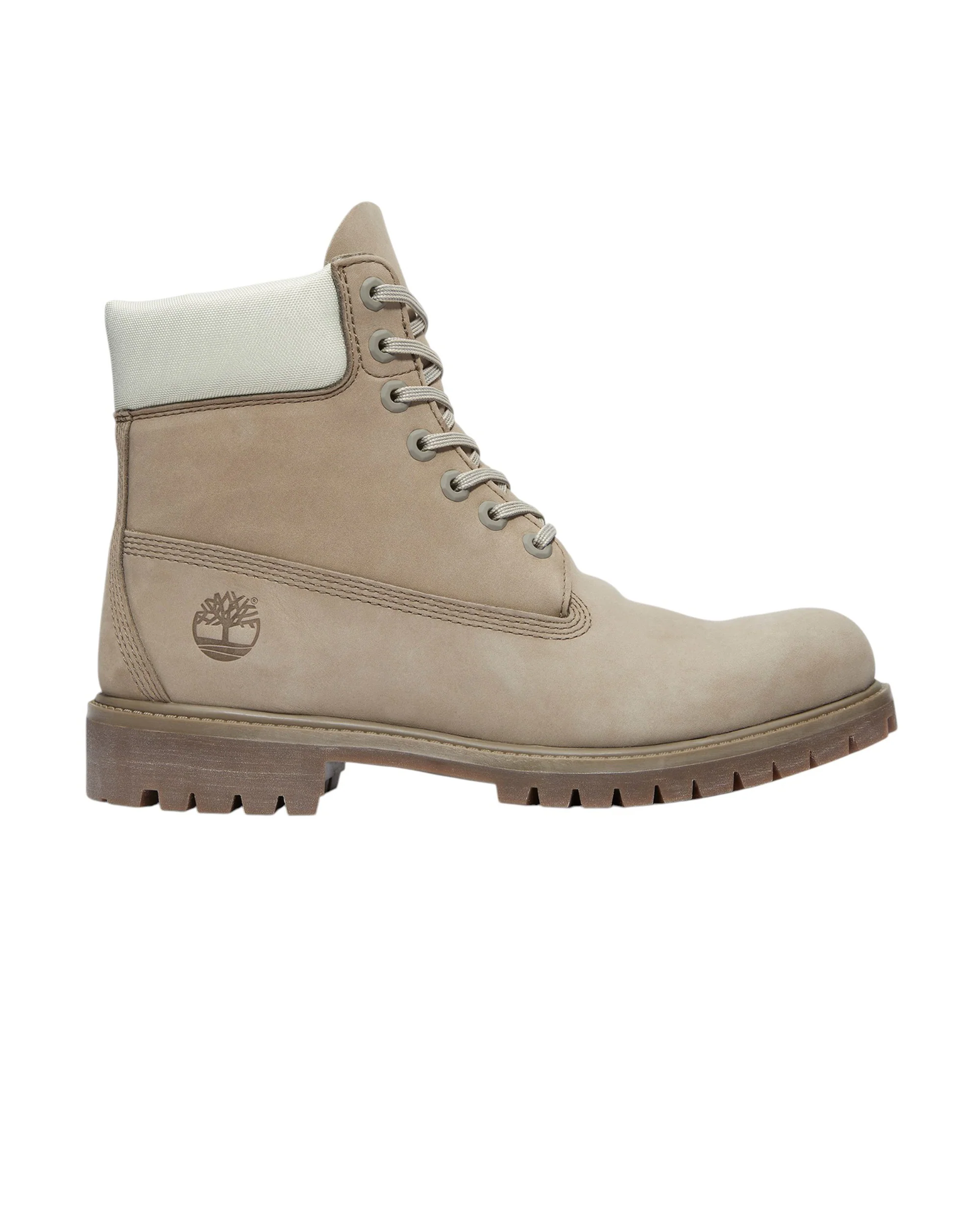 Timberland Premium 6-Inch Boot - Medium Grey Nubuck w/ Light Green