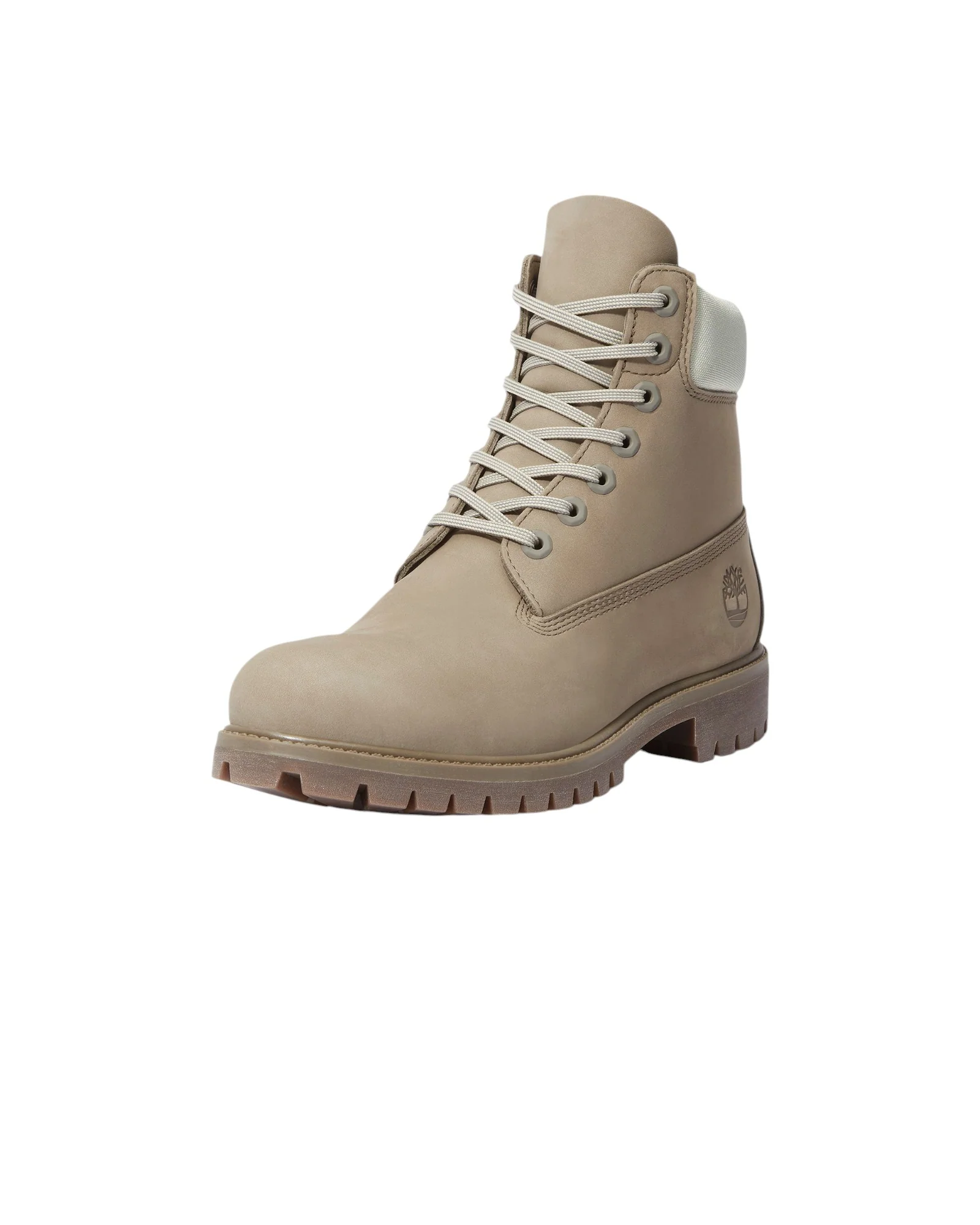 Timberland Premium 6-Inch Boot - Medium Grey Nubuck w/ Light Green - Image 4