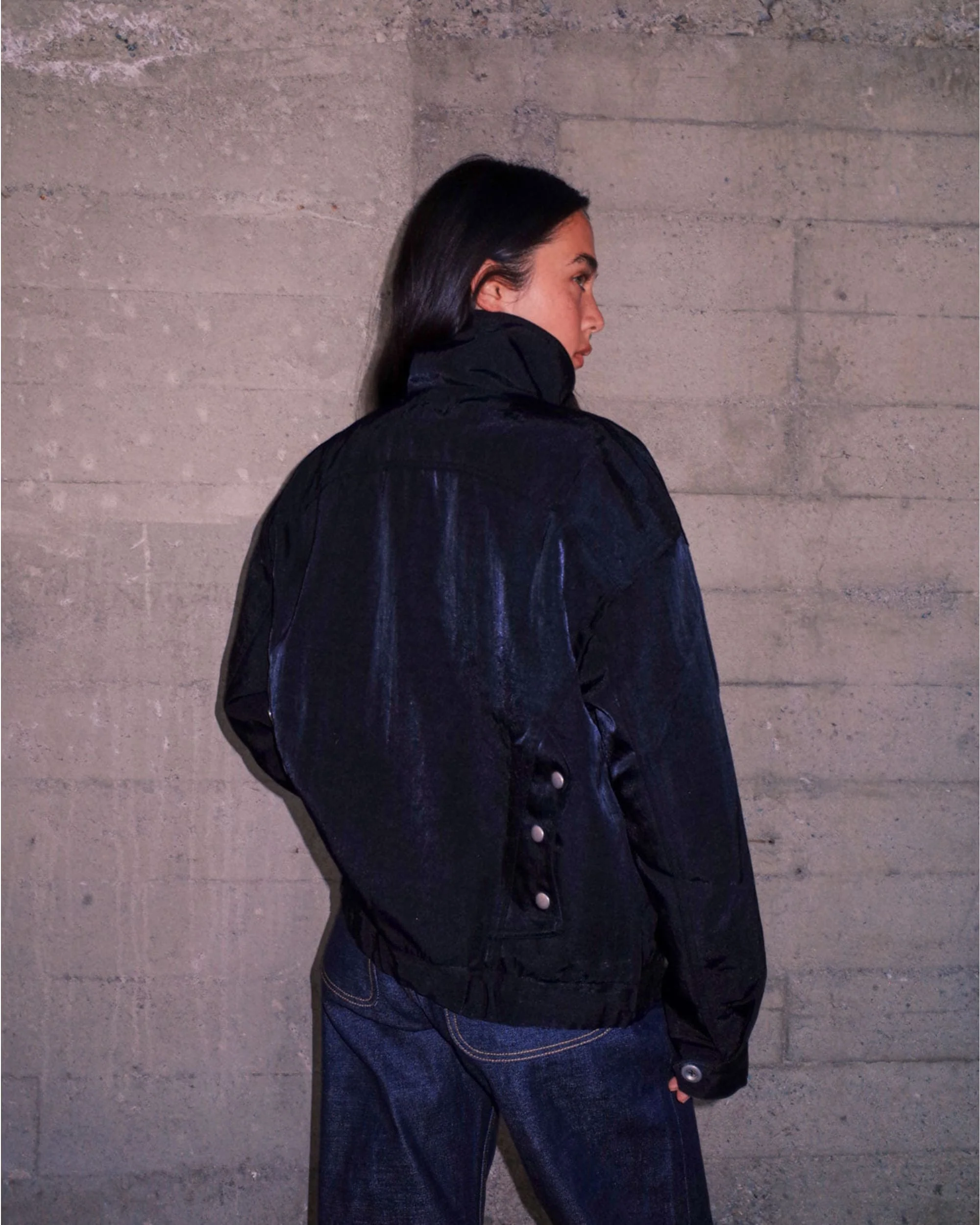 Titan Bomber Jacket - Black - Image 4