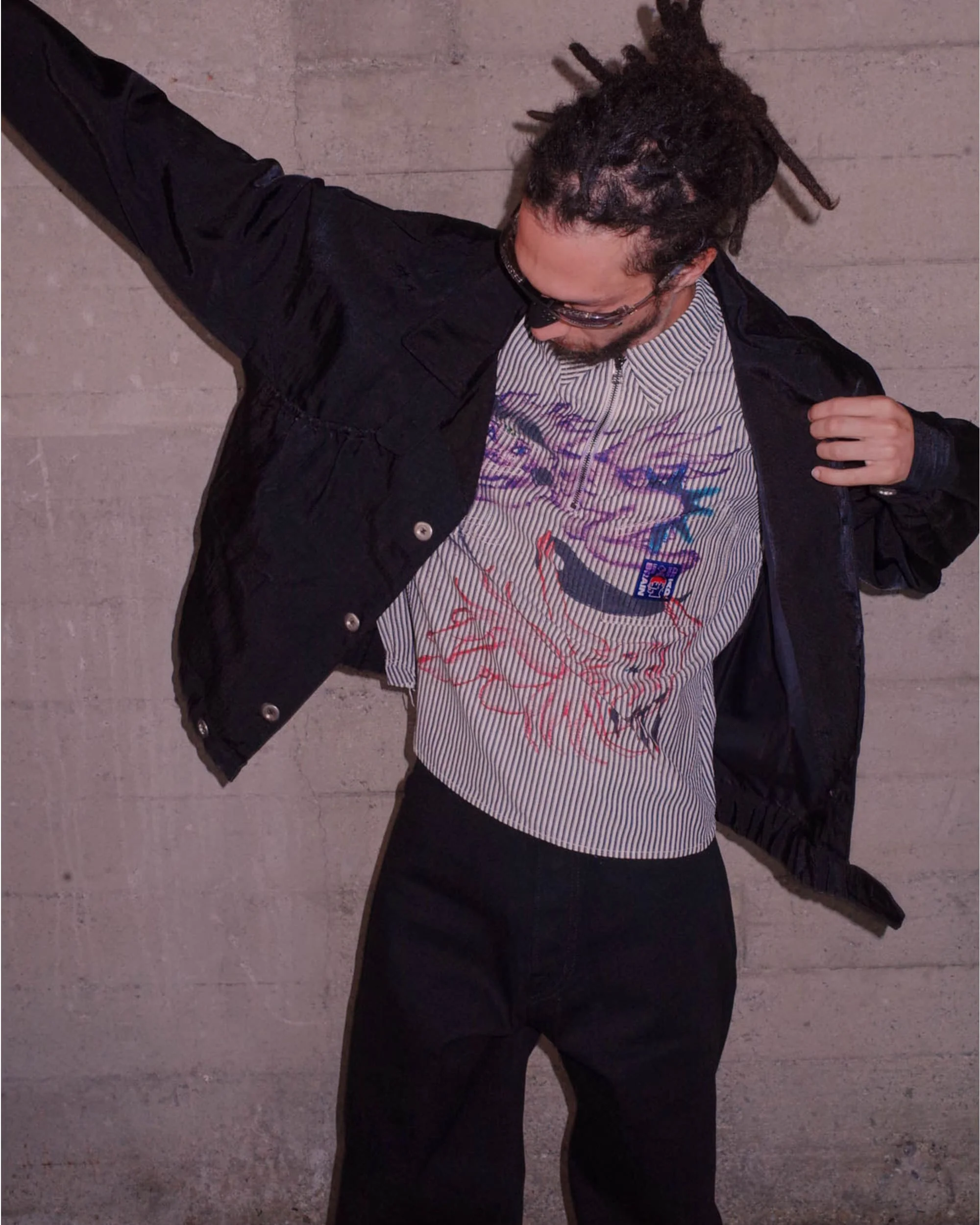 Titan Bomber Jacket - Black - Image 6