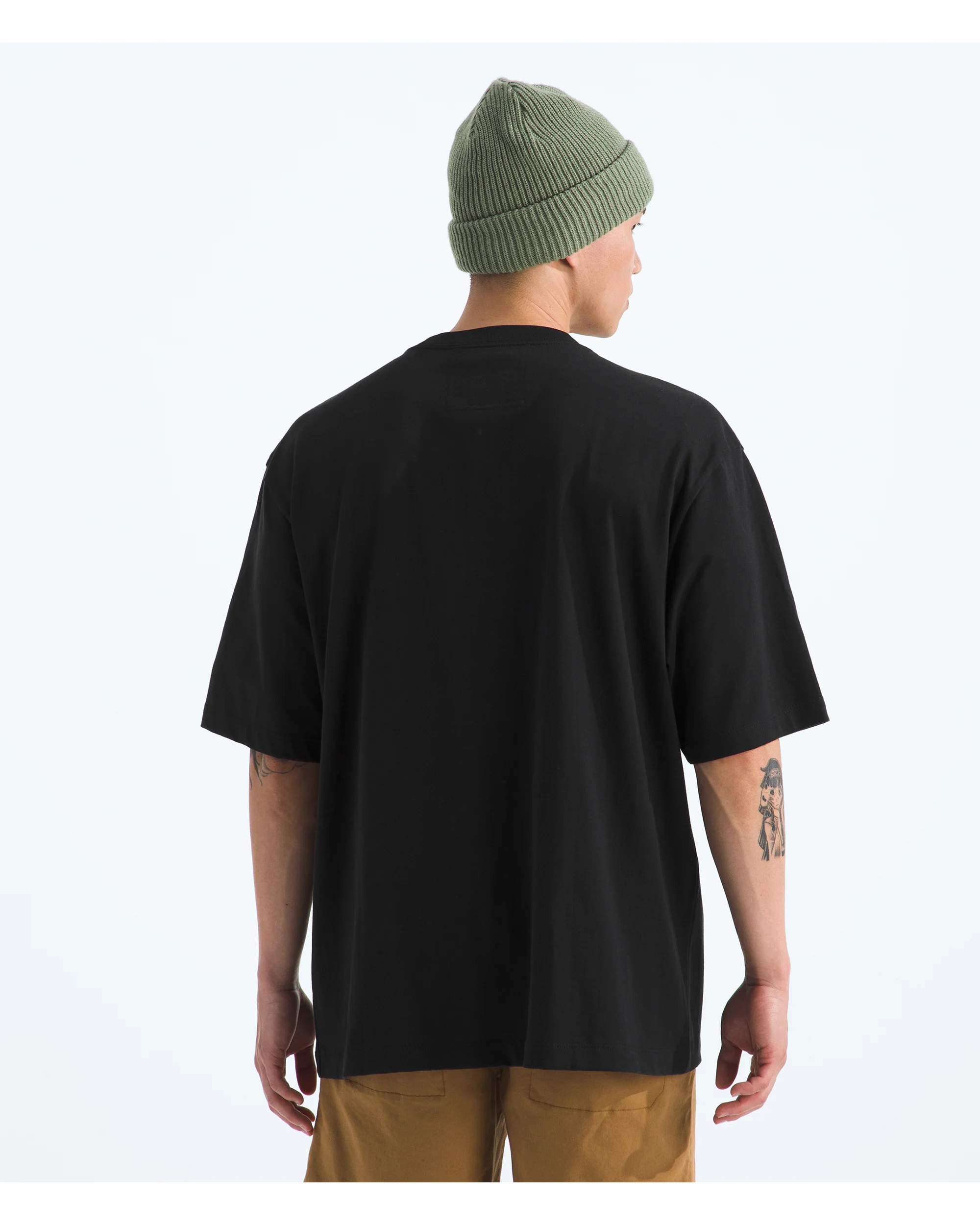 Men's Essential Simple Dome Oversized Tee - Black - Image 3