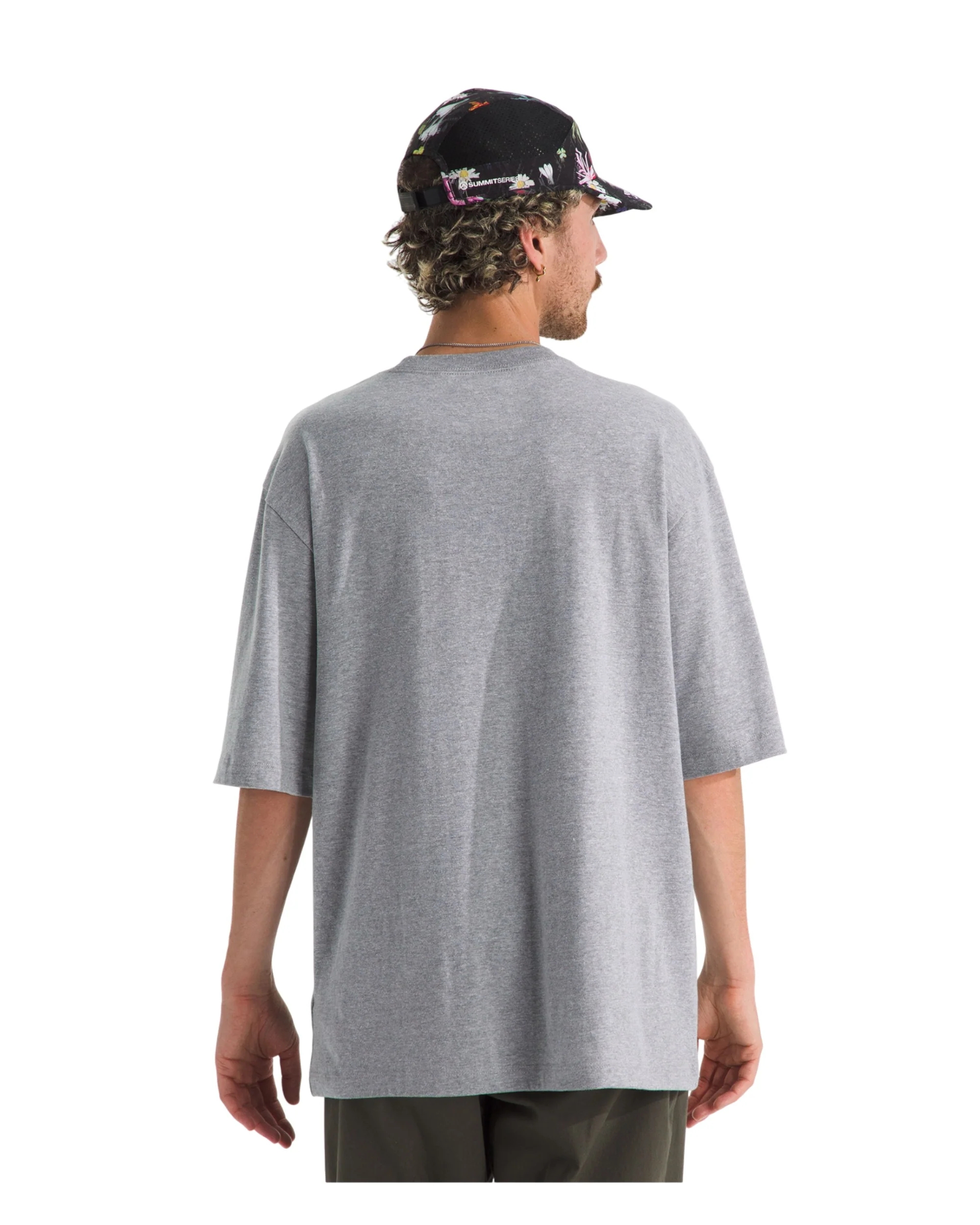 Men's Essential Simple Dome Oversized Tee - Grey - Image 2