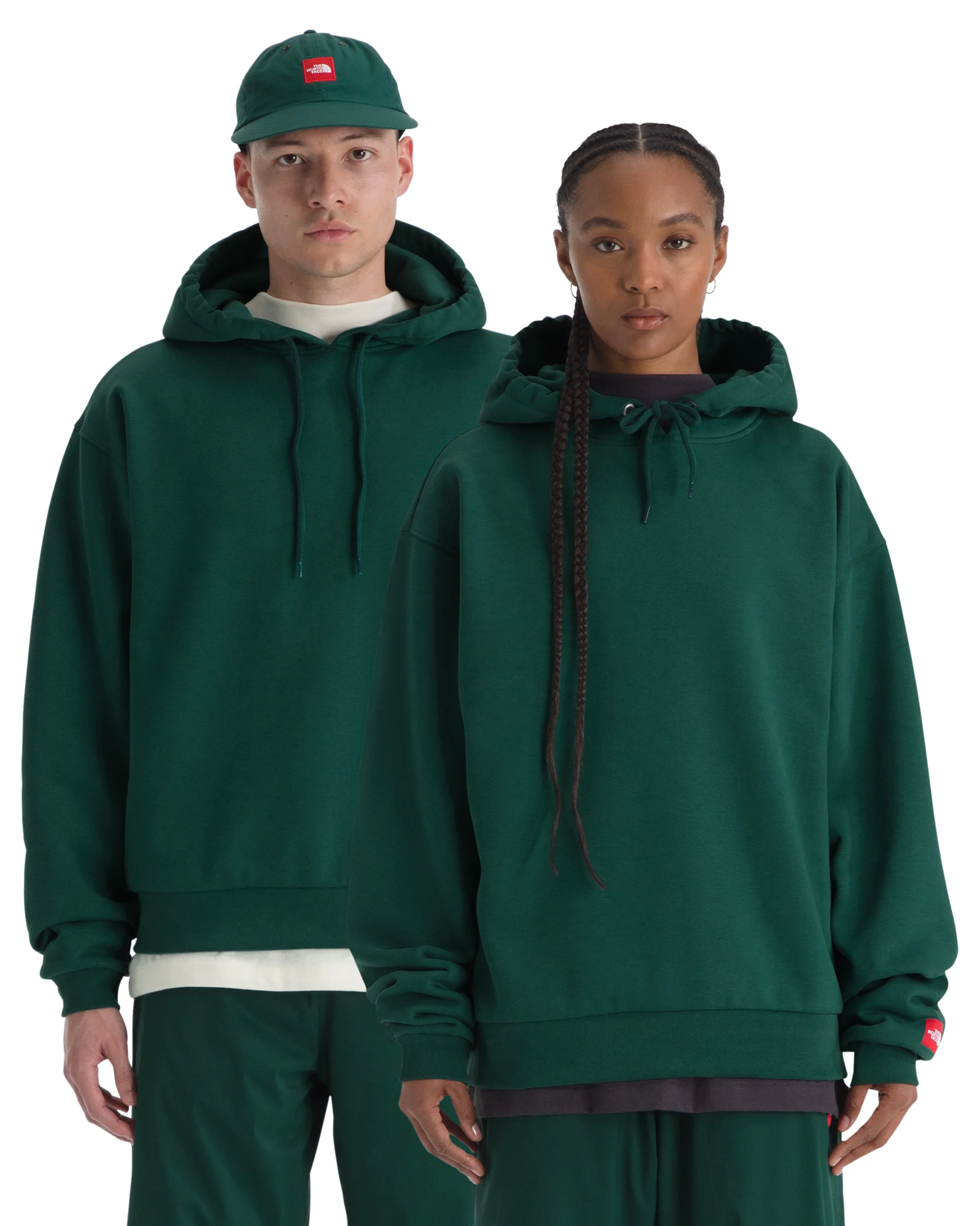 TNF M RED BOX HOODIE GREEN - Image 2