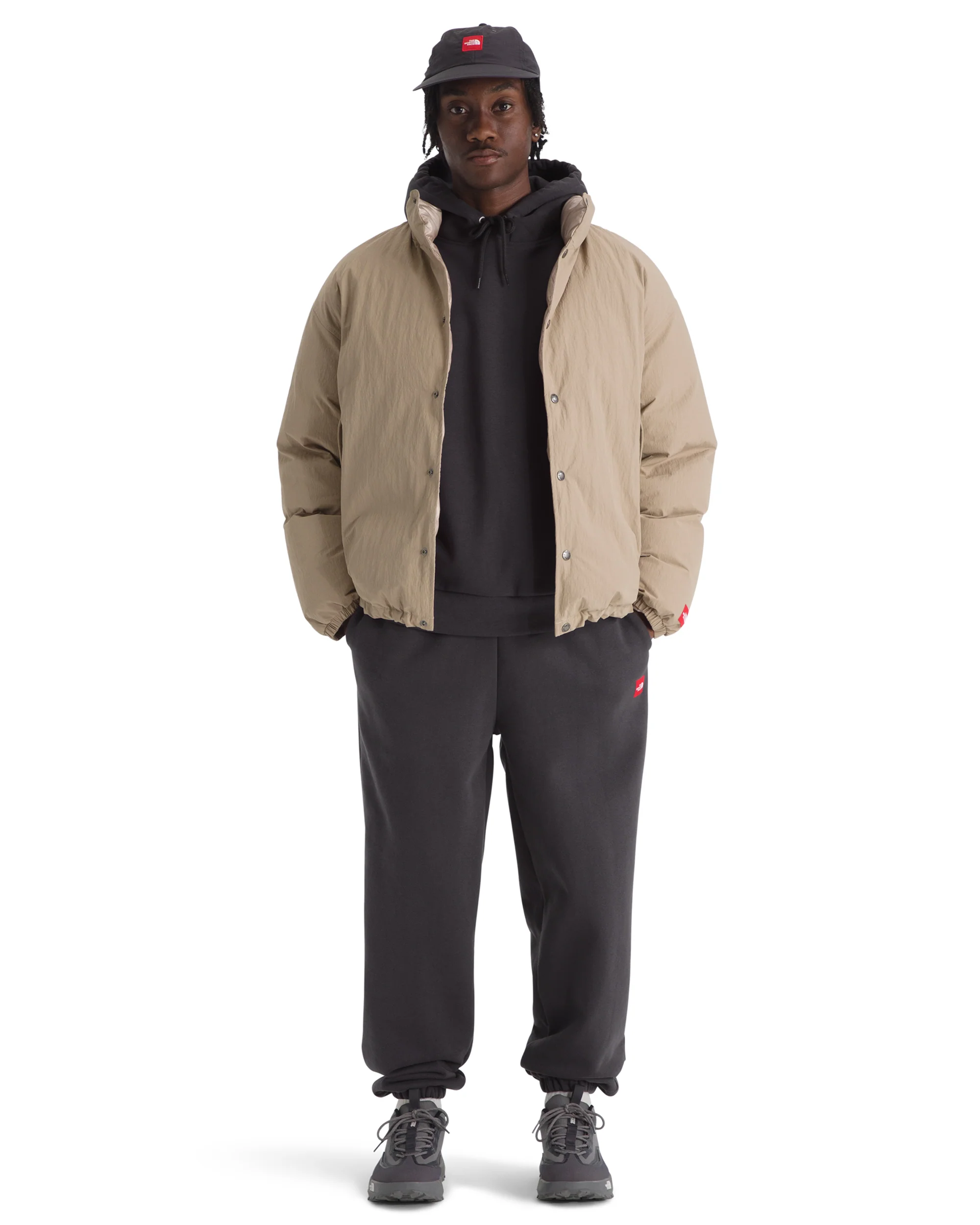 TNF M RED BOX HOODIE OBSIDIAN - Image 3