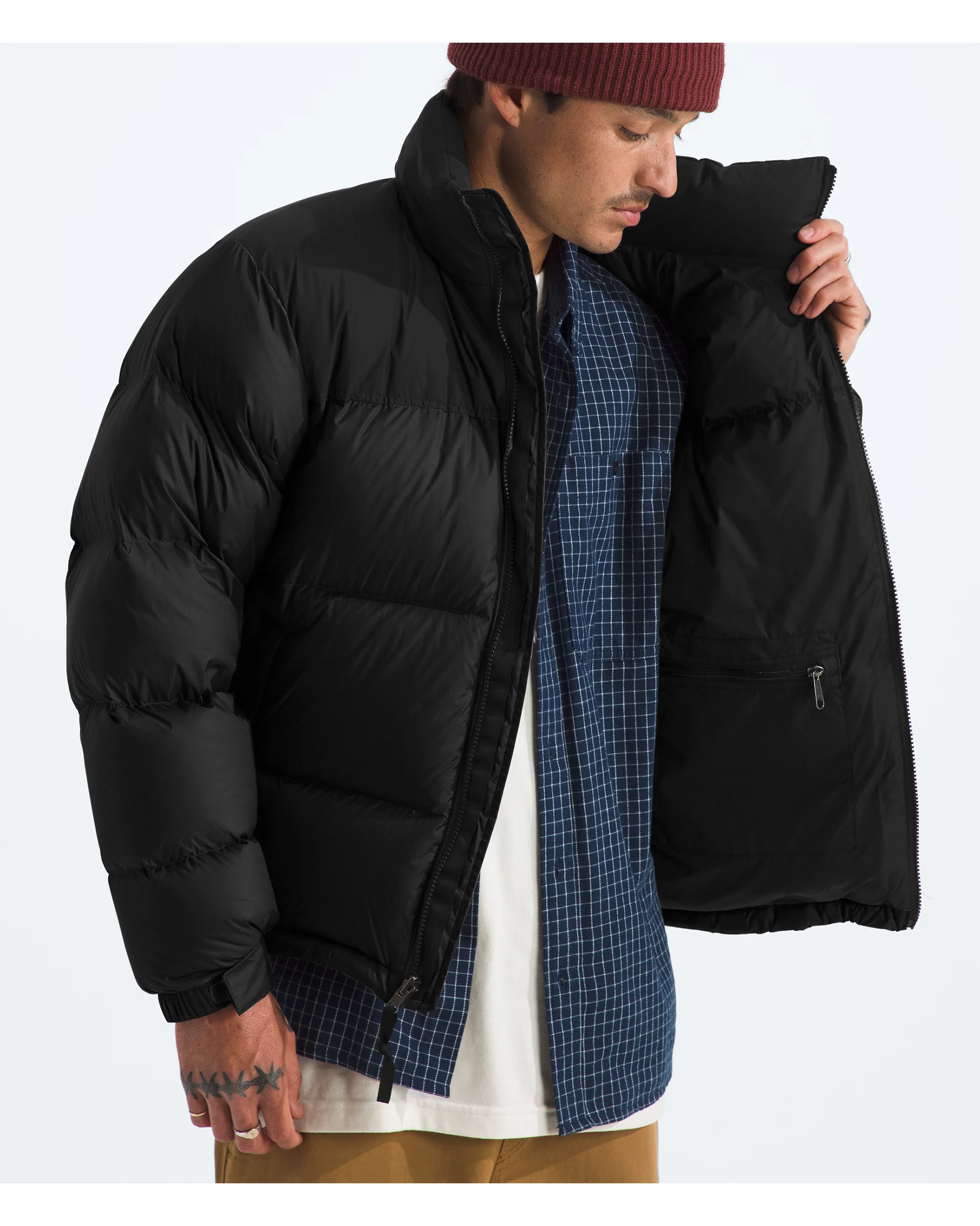 Men's Retro 1996 Nuptse Jacket - Black - Image 5