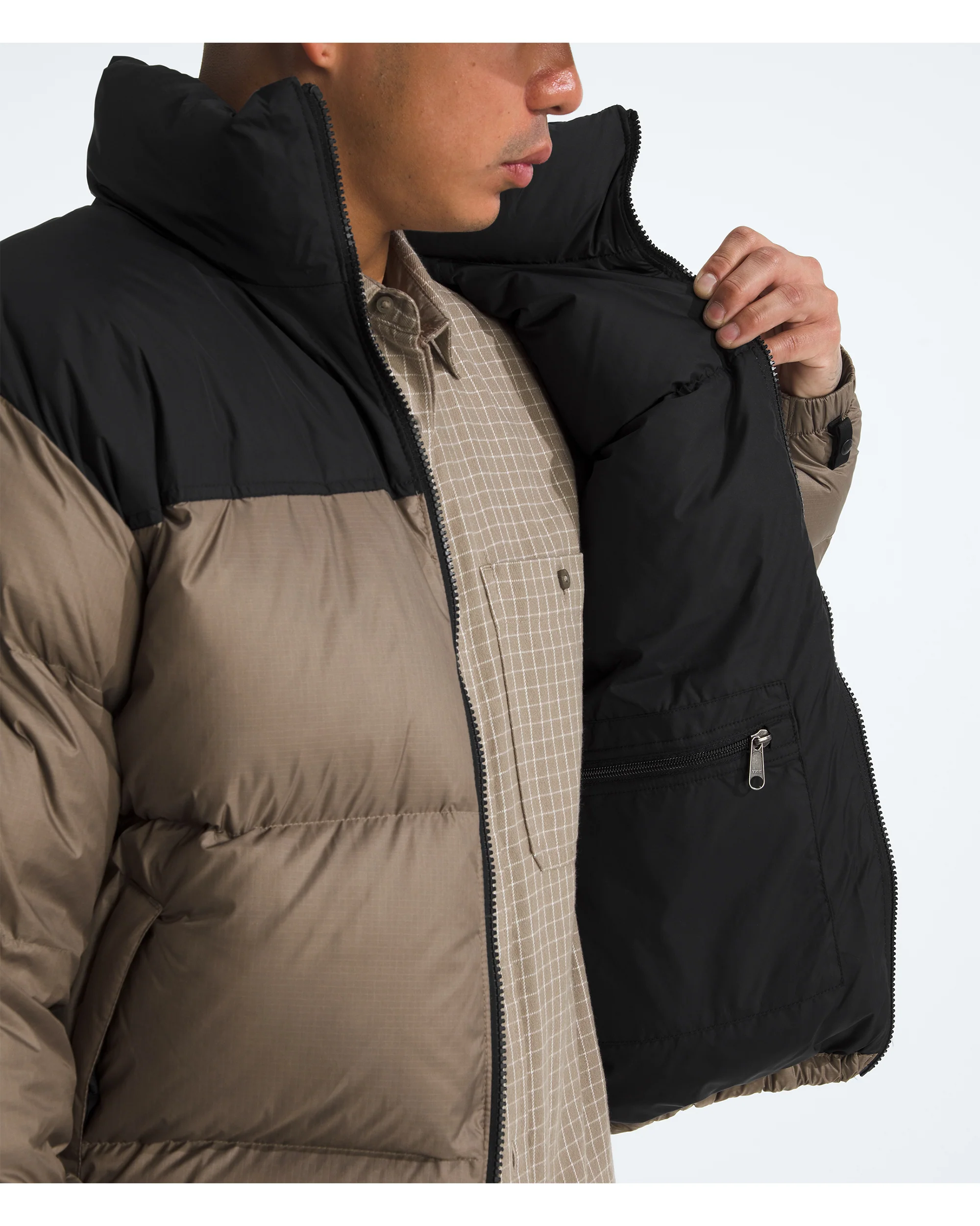 Men's Retro 1996 Nuptse Jacket - Mocha - Image 8