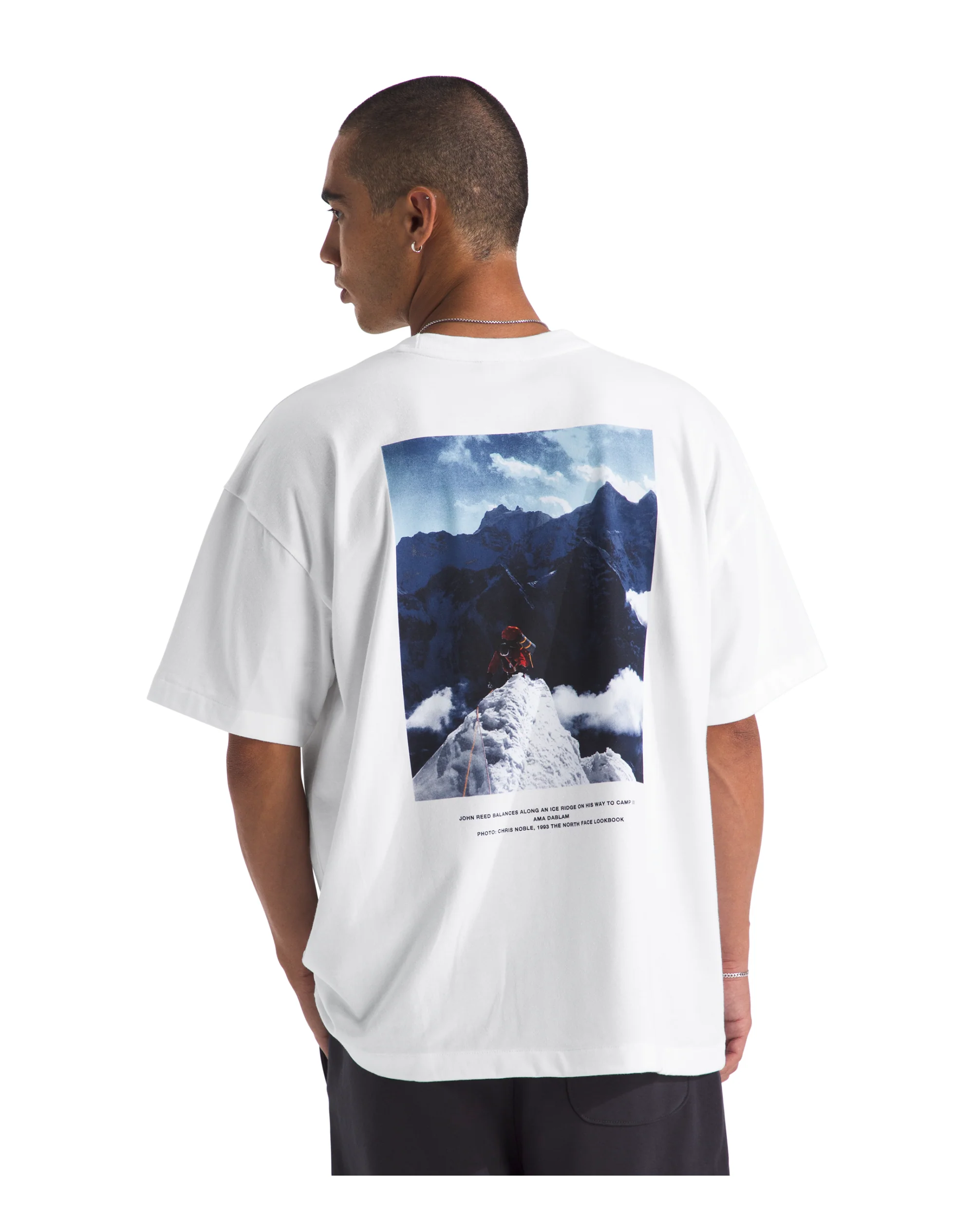 TNF MEN'S CASENTINO PACK DENALI GRAPHIC S/S TEE WHITE - Image 2