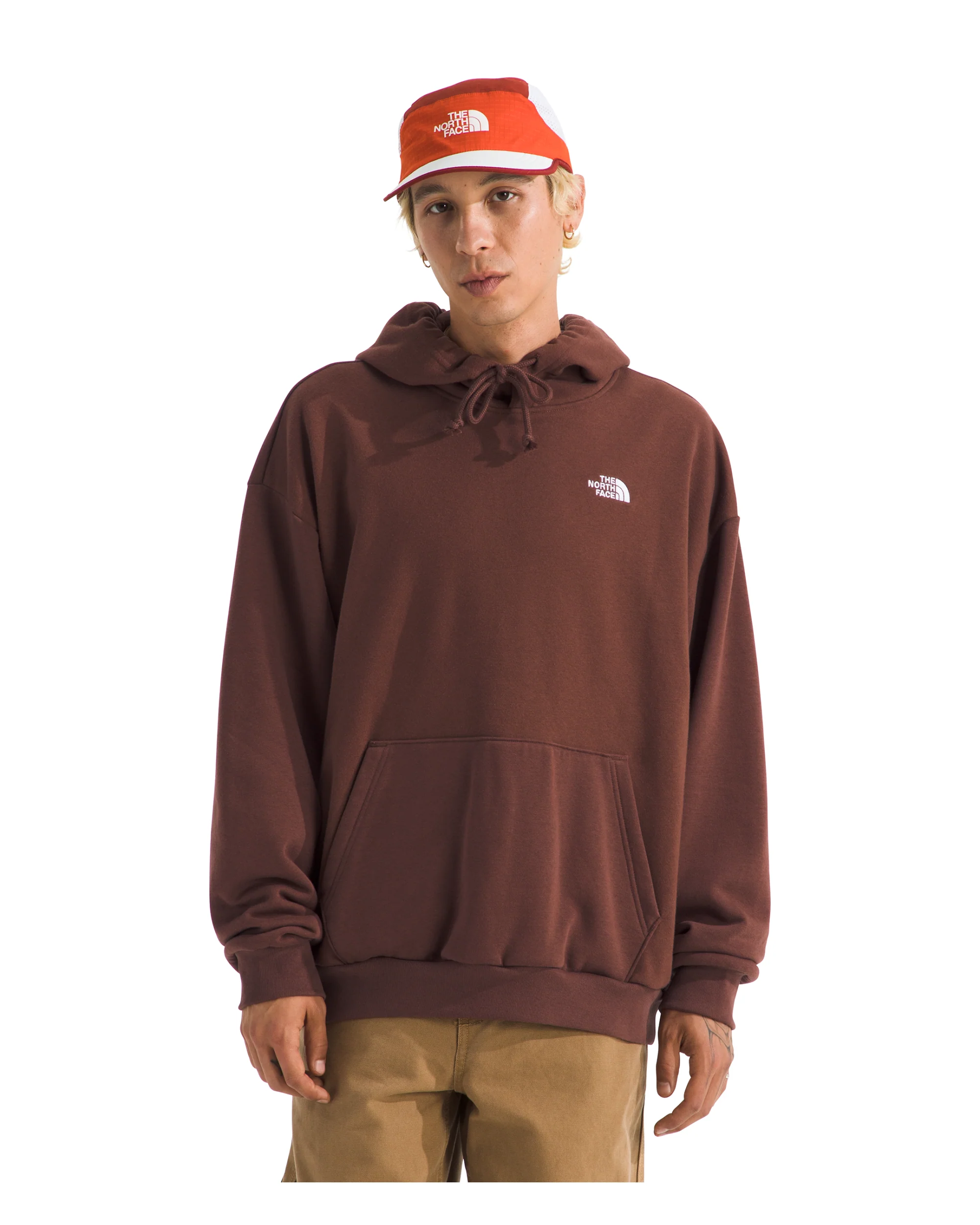TNF MEN'S EVOLUTION SIMPLE DOME OVERSIZED HOODIE - EMBER