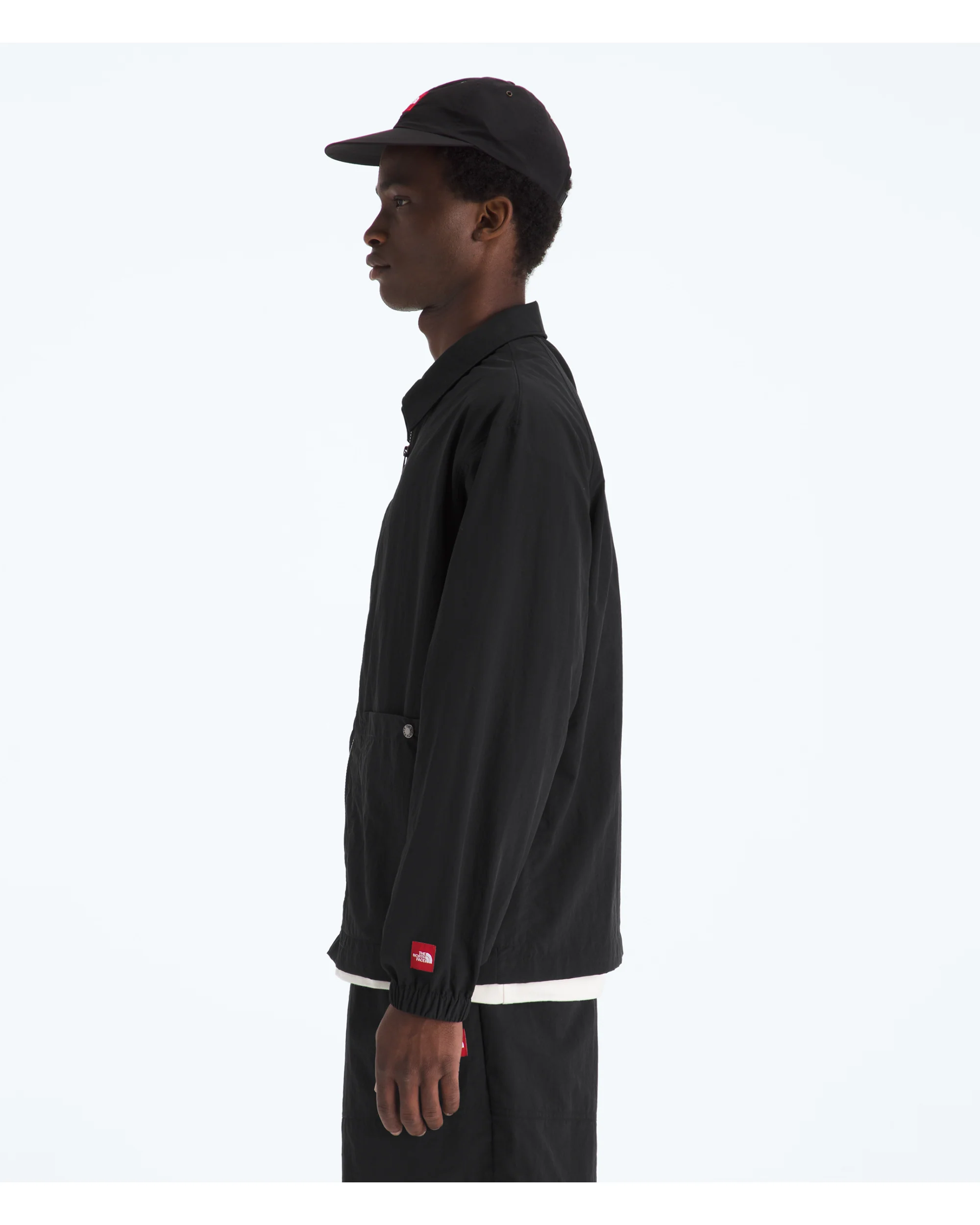 TNF MEN'S TNF™ RED BOX NYLON L/S SHIRT BLACK - Image 3