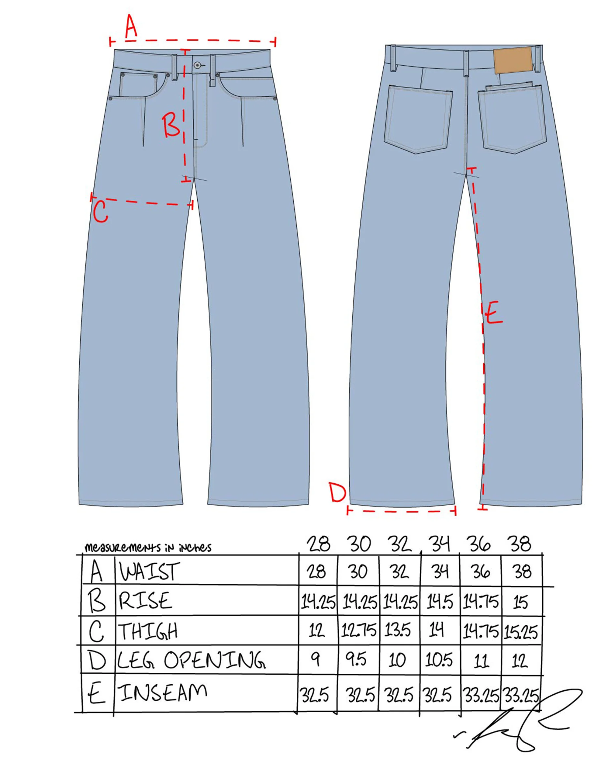 Traveler Jeans - Light Indigo - Image 4