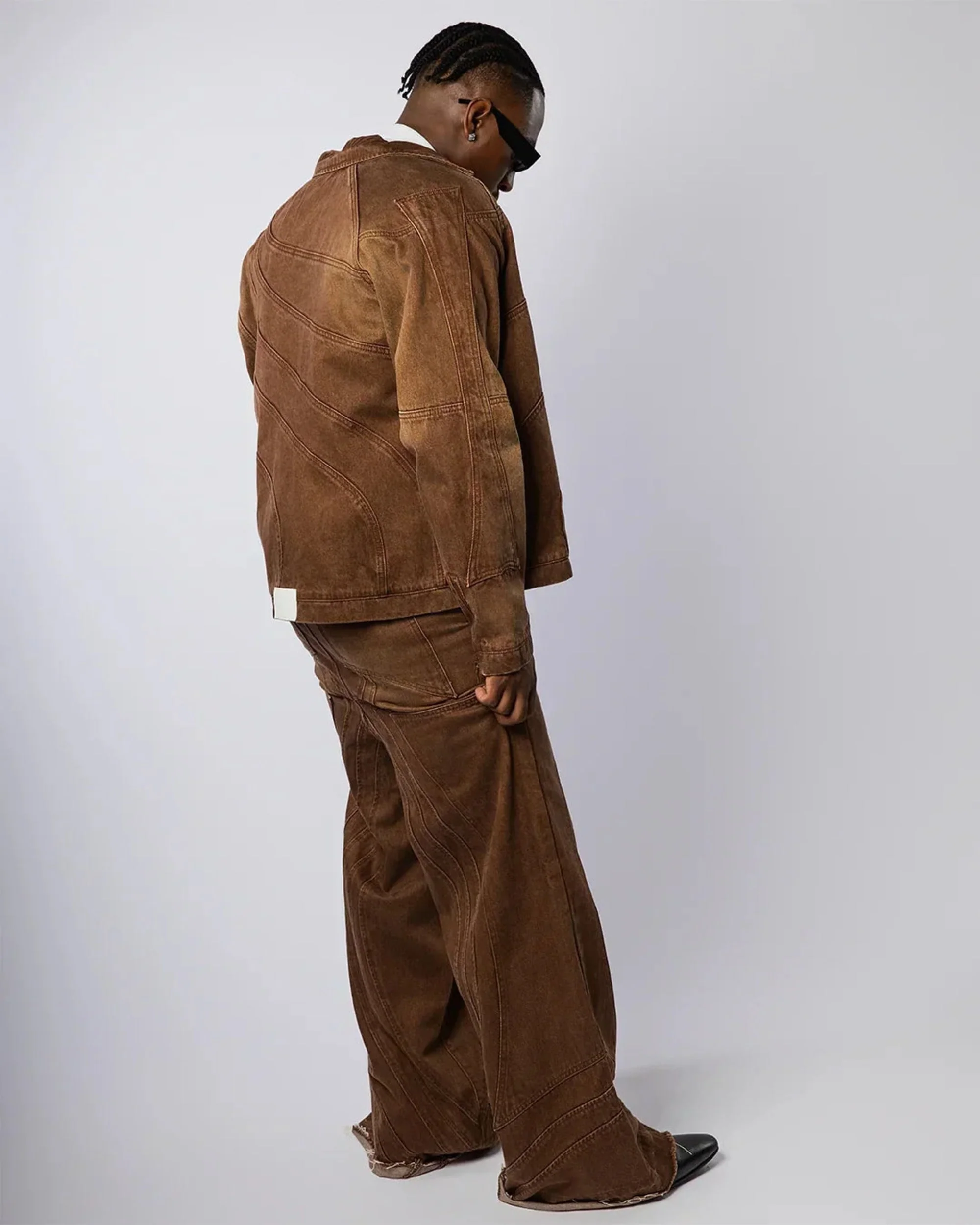 "TWIST OF FATE" WORK JACKET (BROWN) - Image 7