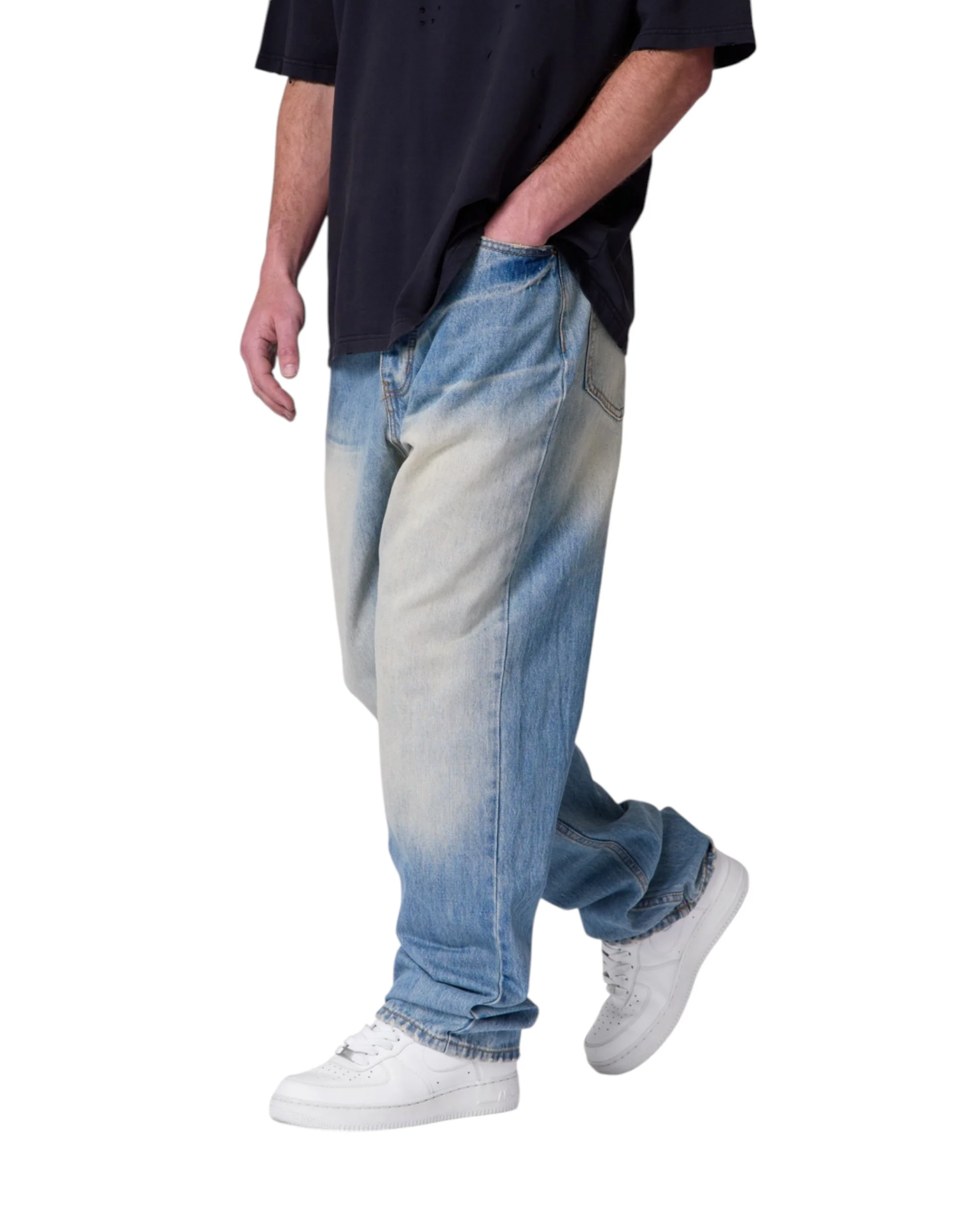 Ultra Baggy Denim - Medium Blue - Image 4