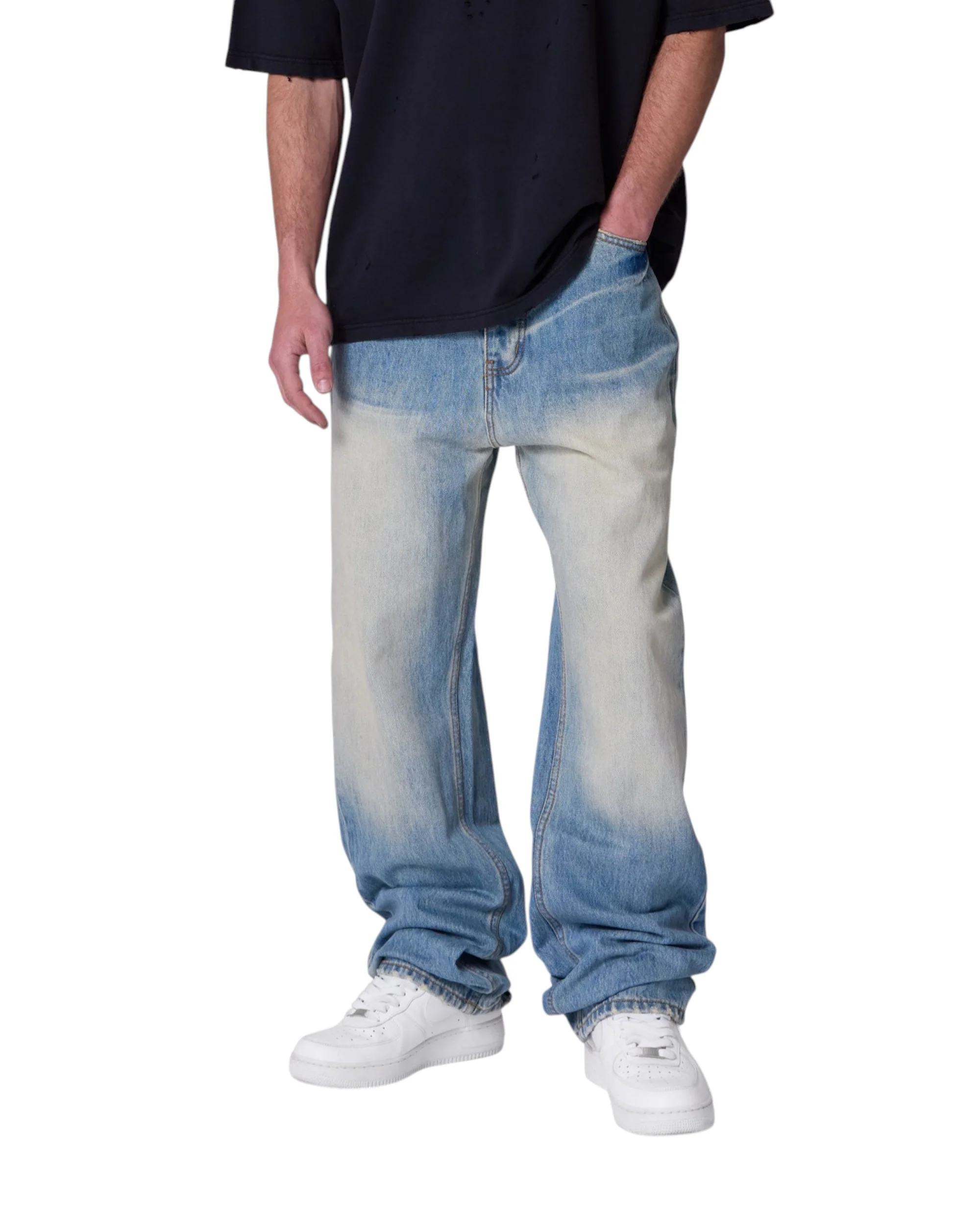 Ultra Baggy Denim - Medium Blue - Image 5