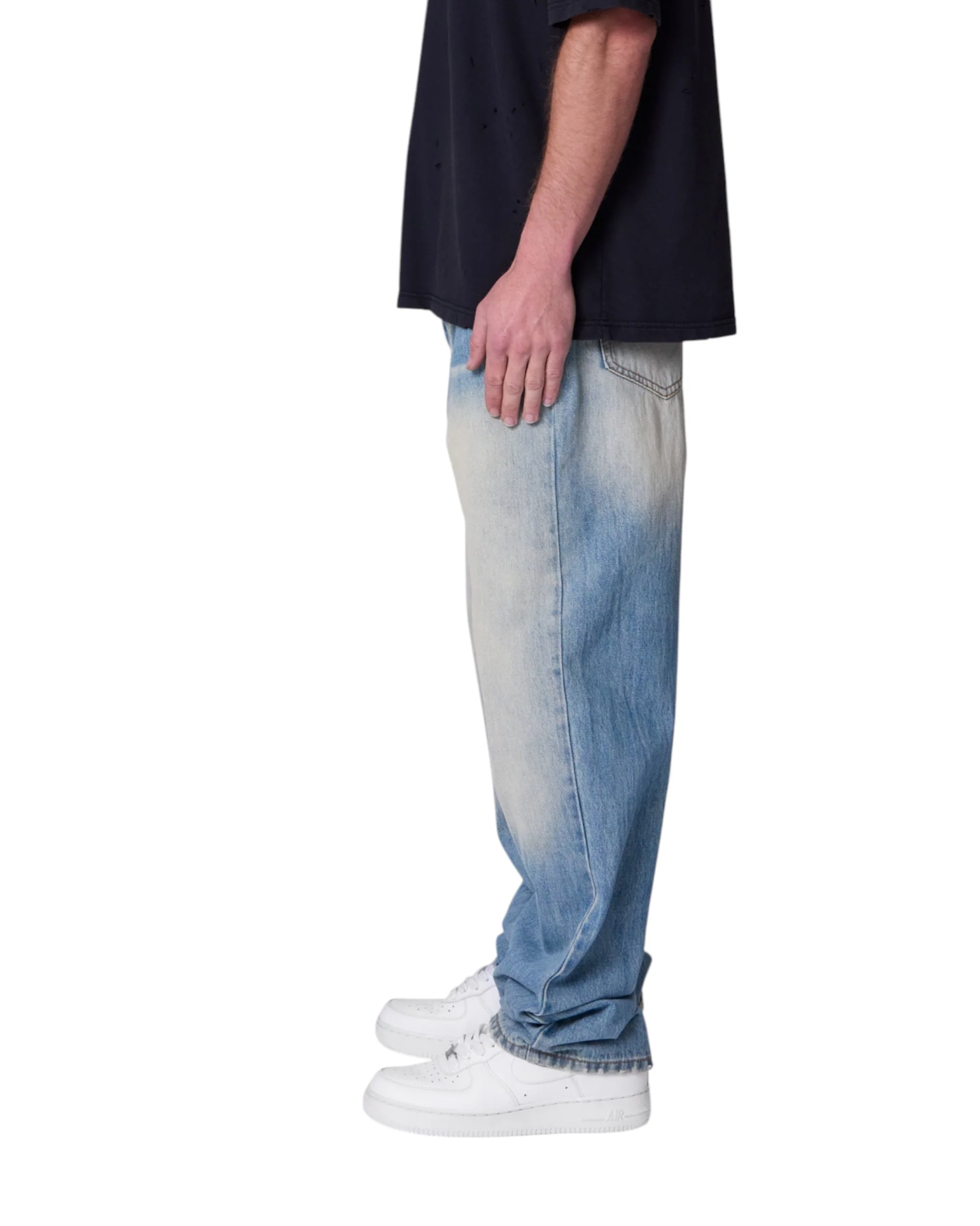 Ultra Baggy Denim - Medium Blue - Image 6
