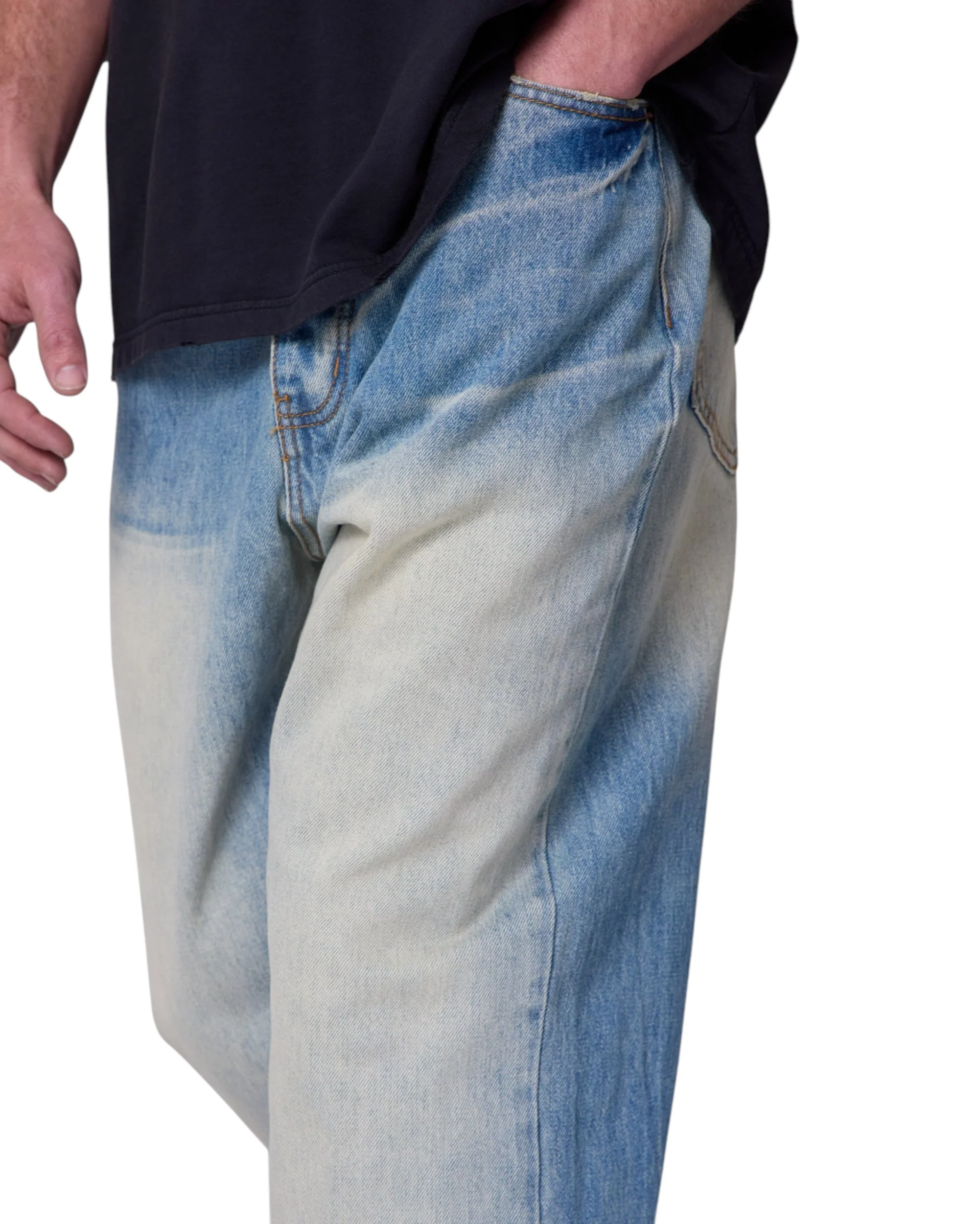 Ultra Baggy Denim - Medium Blue - Image 7