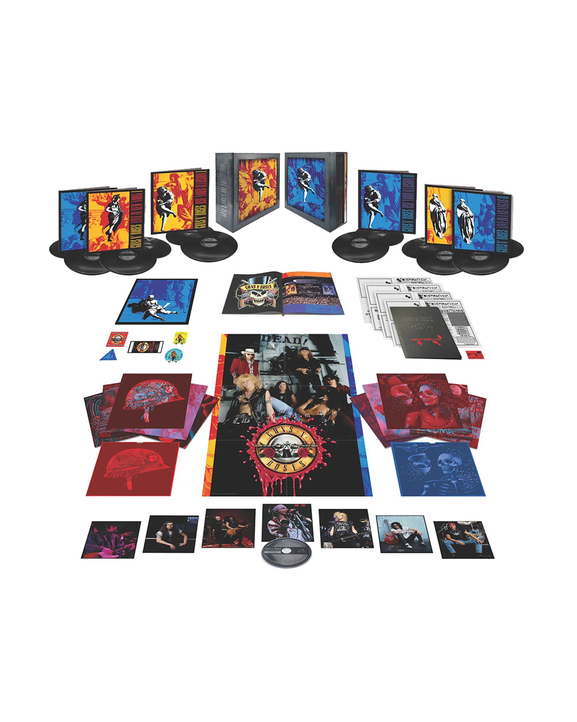 USE YOUR ILLUSION I & II Super Deluxe 12LP + Blu-Ray