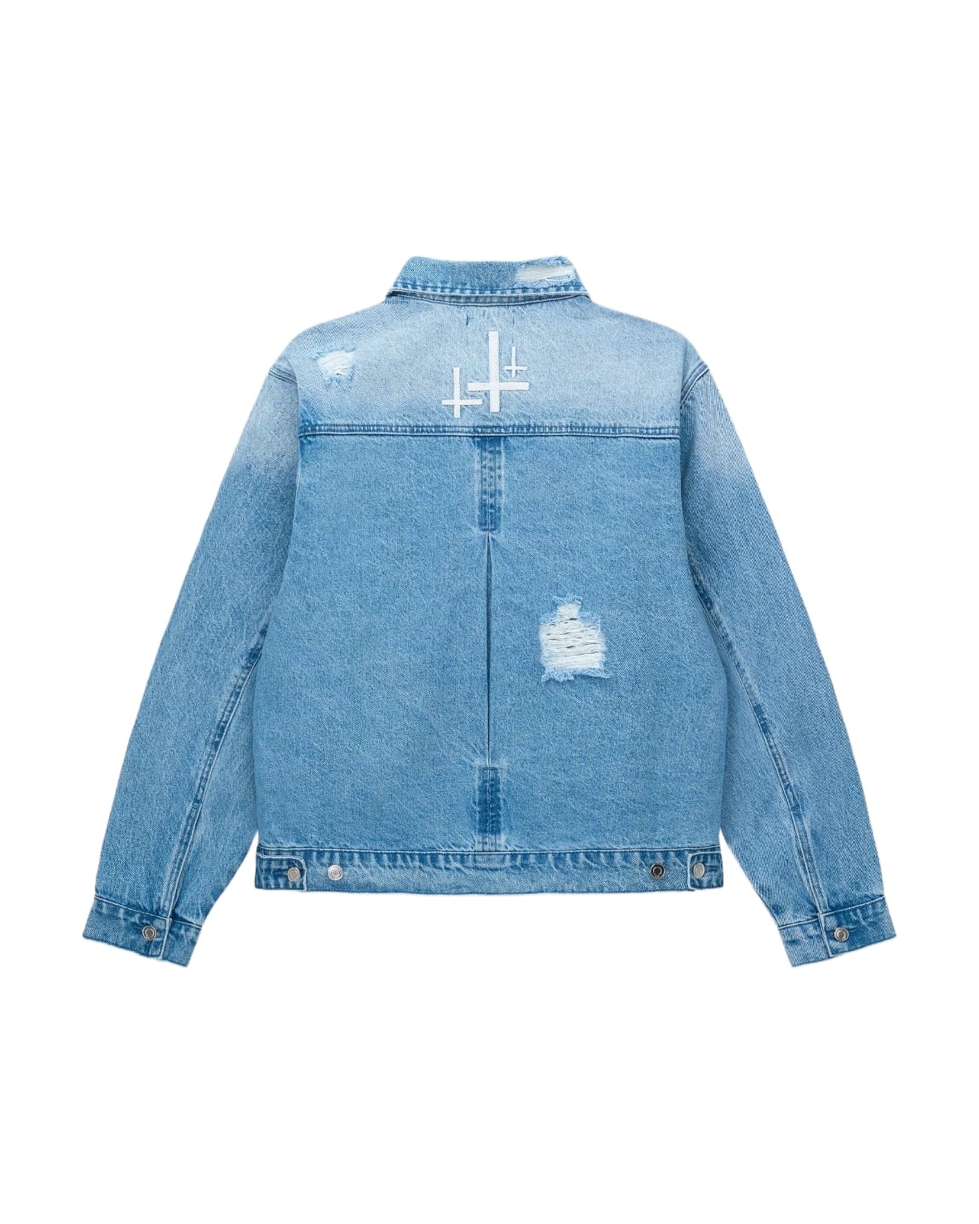VALENTIANO DENIM JACKET | GLACIER BLUE - Image 2