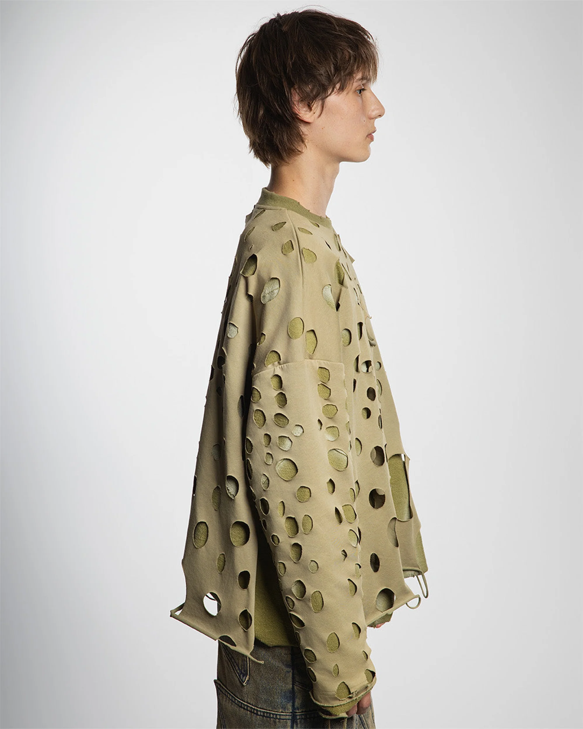 "VEIL OF DESIRE" LONG SLEEVE (GREEN) - Image 5