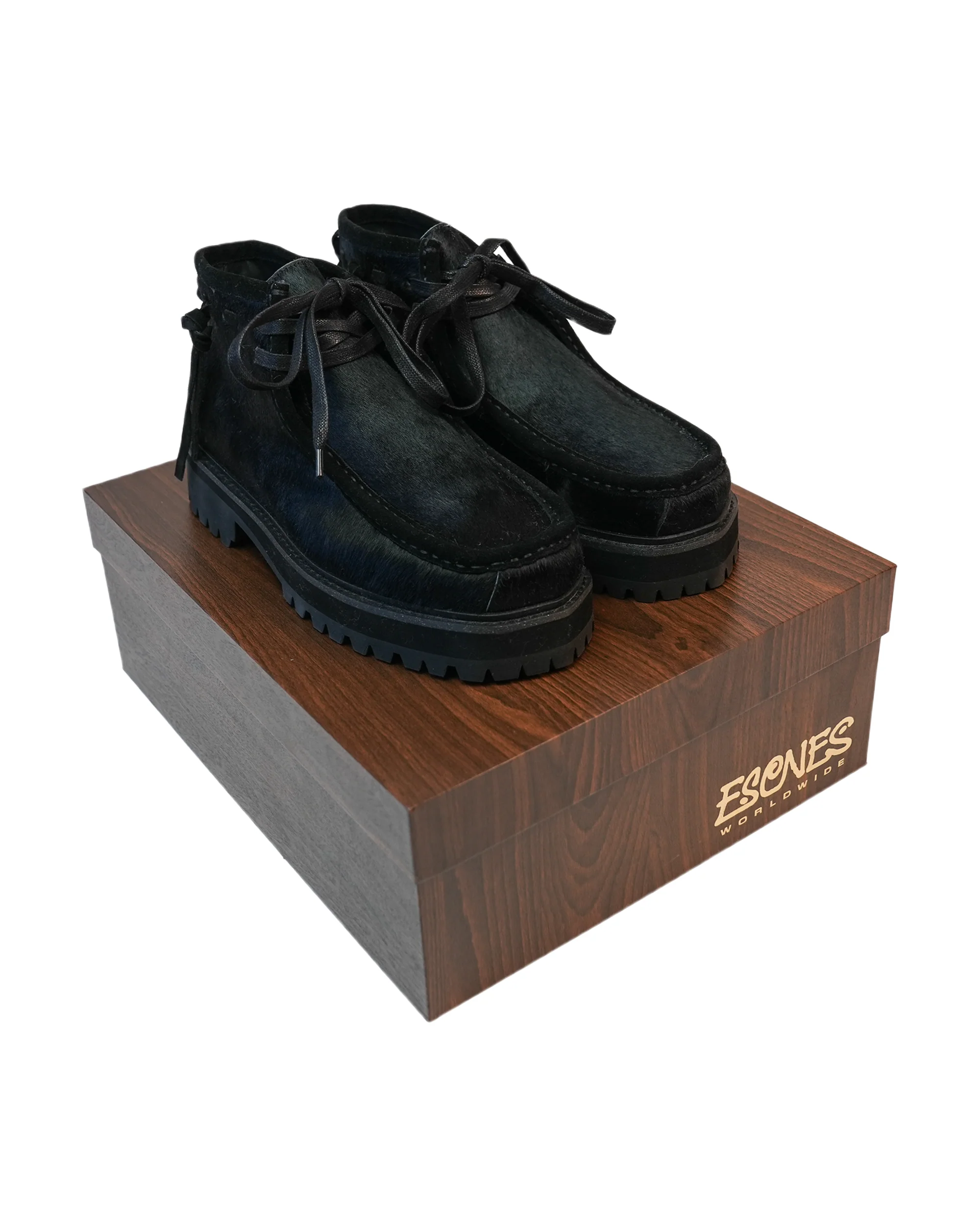 Vibram Wally Boots - Black Pony - Image 4