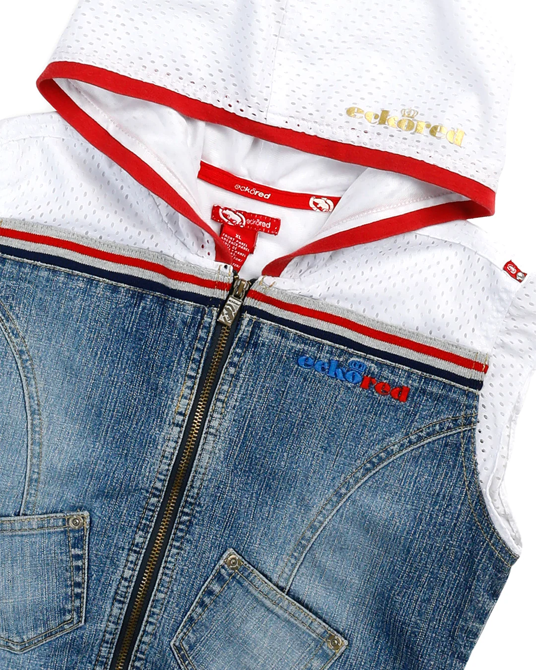 Vintage Ecko Denim Vest - Women's M - Image 3