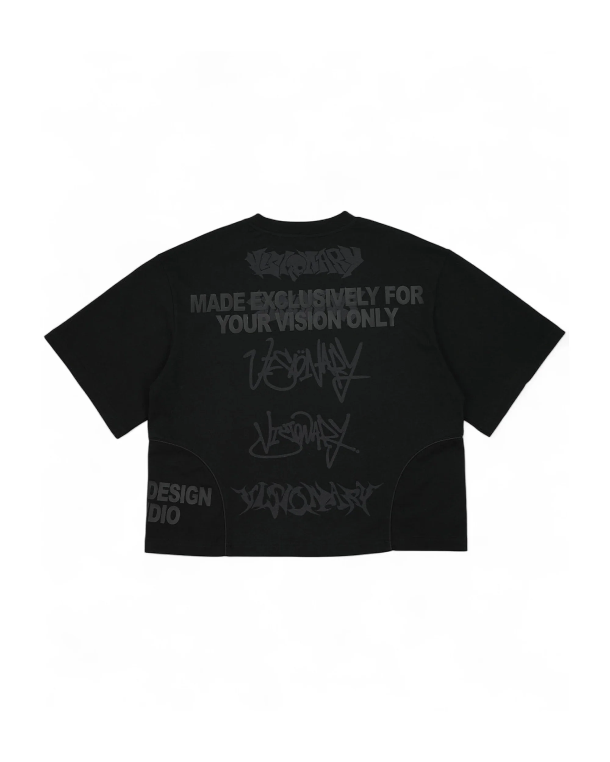 VISIONARY STATEMENT BOXY TEE ( BLACK ) - Image 2