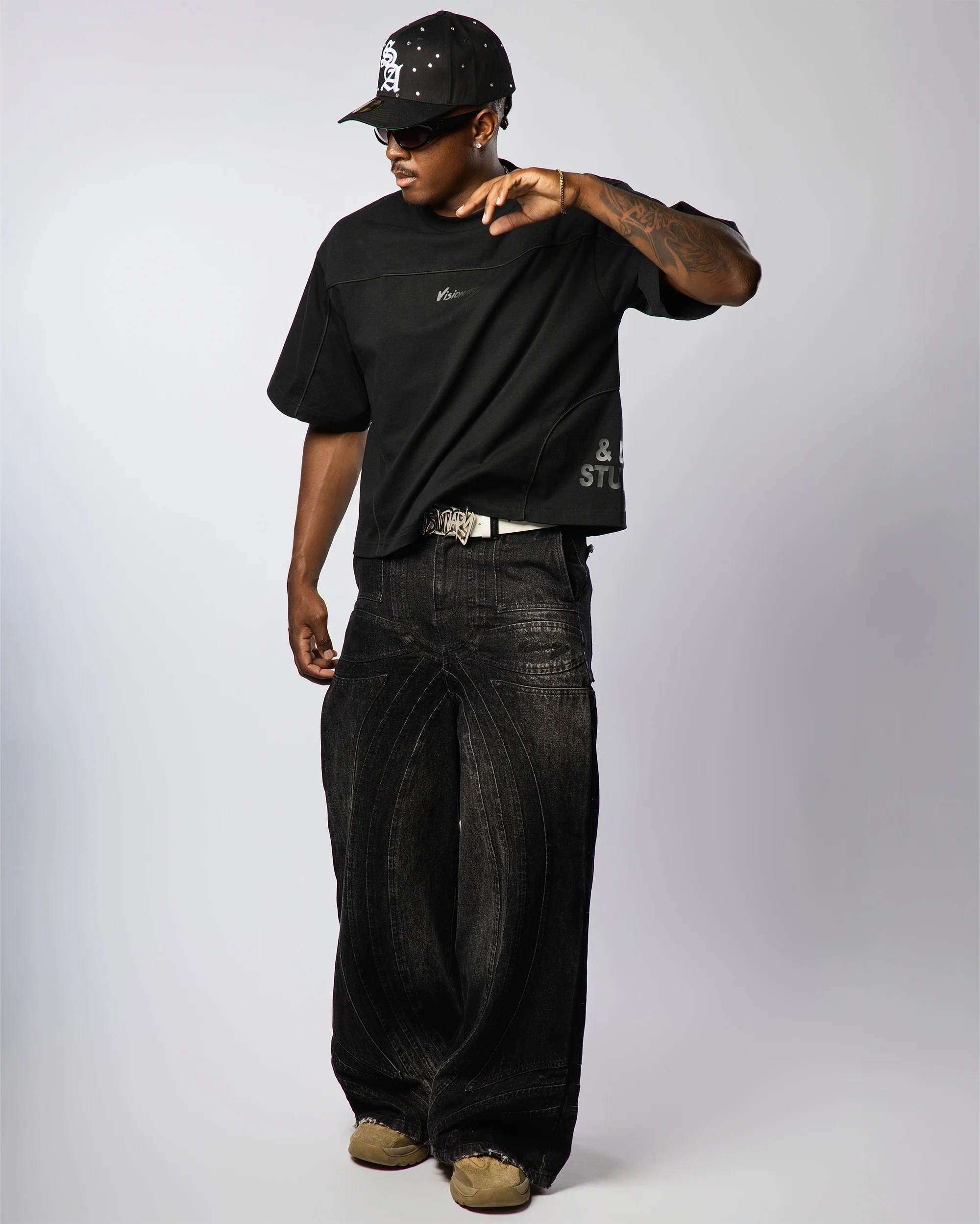 VISIONARY STATEMENT BOXY TEE ( BLACK ) - Image 6