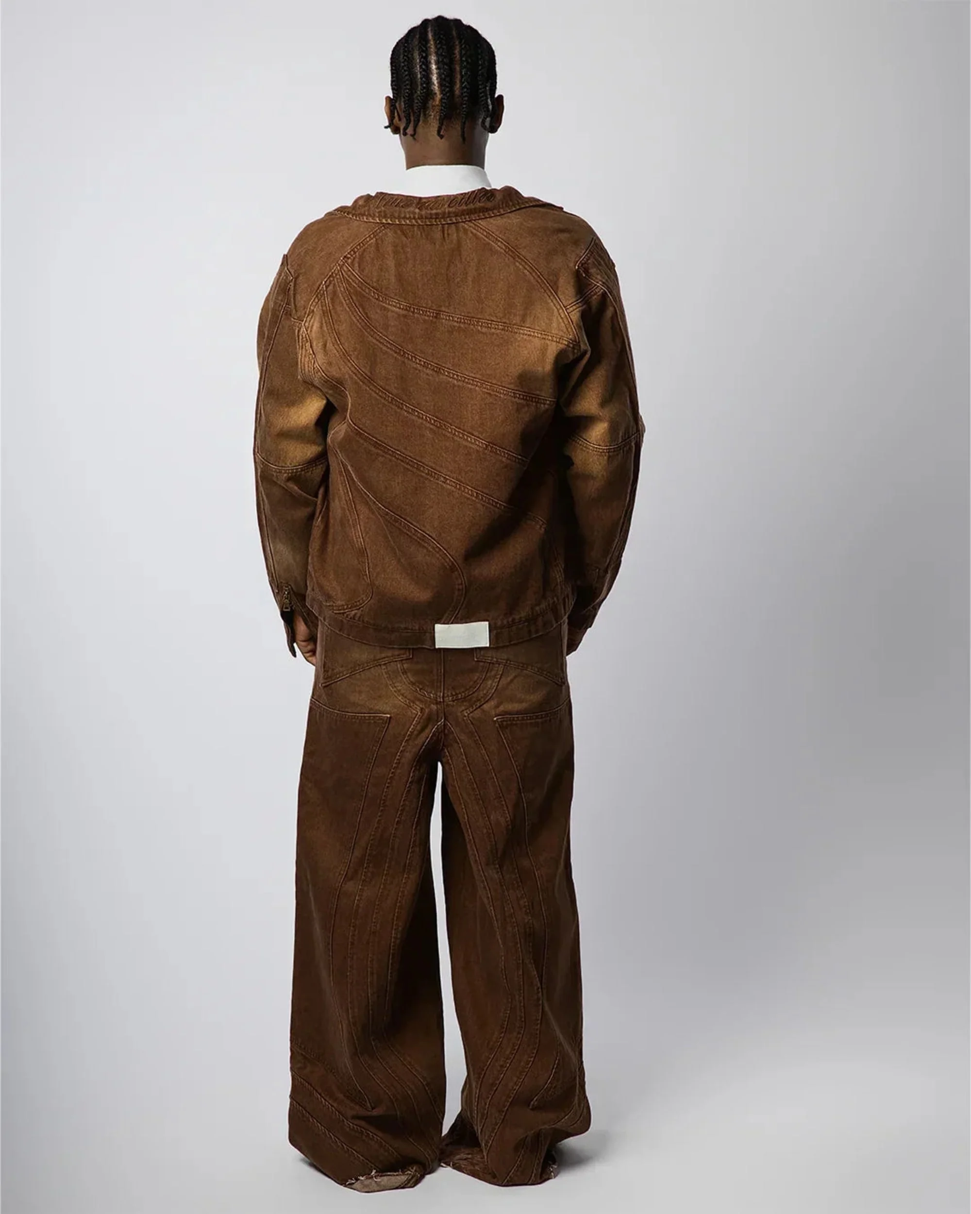 VZNARY "TWIST OF FATE" JEANS ( BROWN ) - Image 4