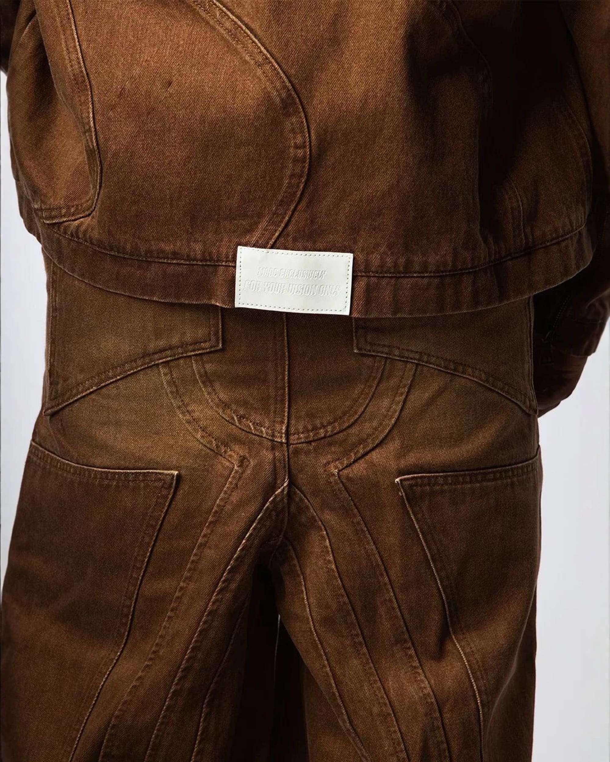 VZNARY "TWIST OF FATE" JEANS ( BROWN ) - Image 8