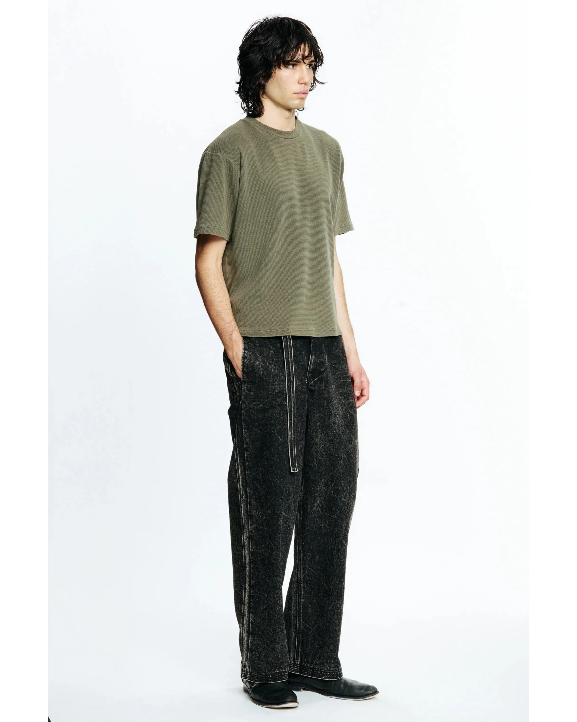 WAFFLE DREAM T-SHIRT - FATIGUE - Image 5
