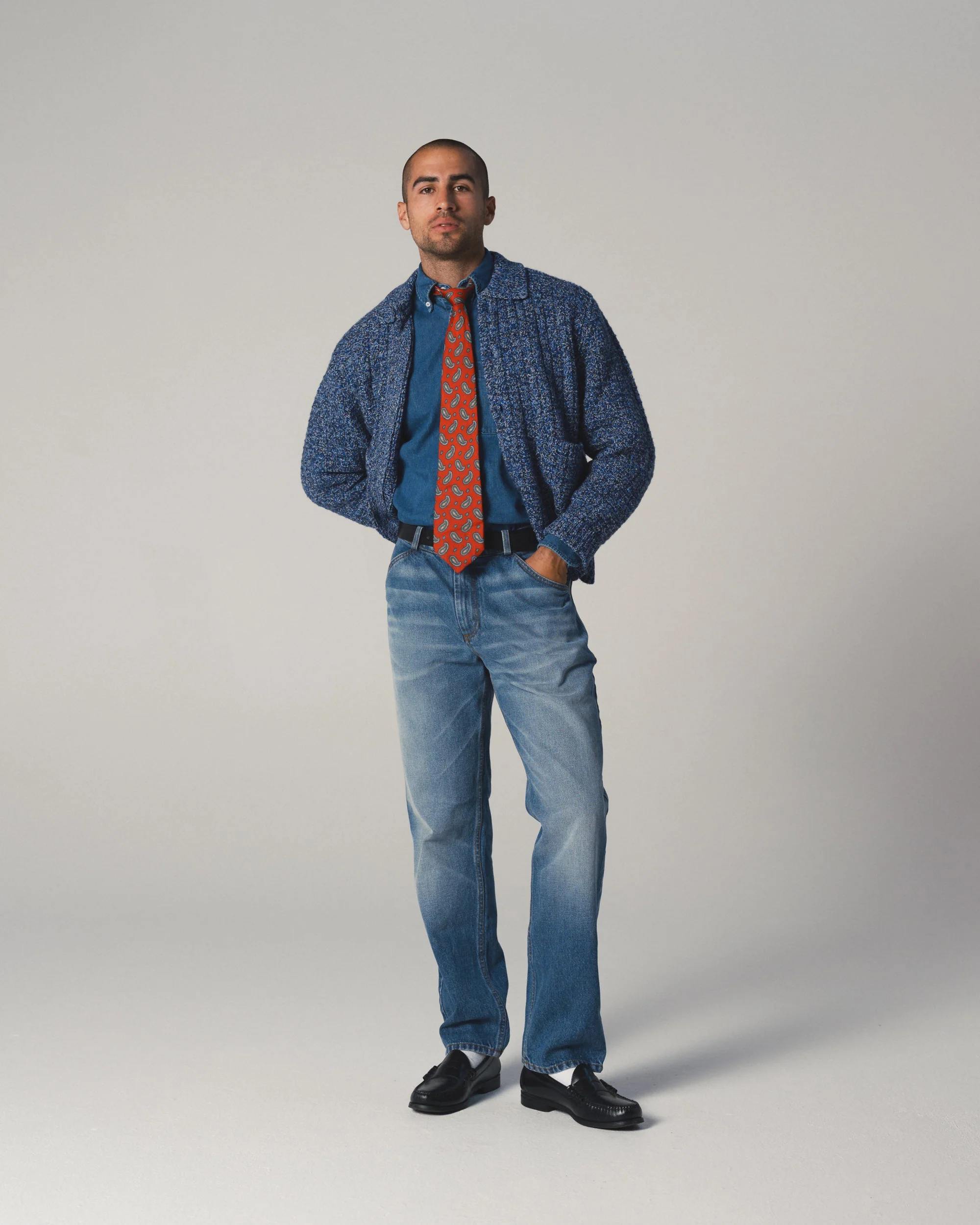 Waffle Knit Cardigan - Image 7