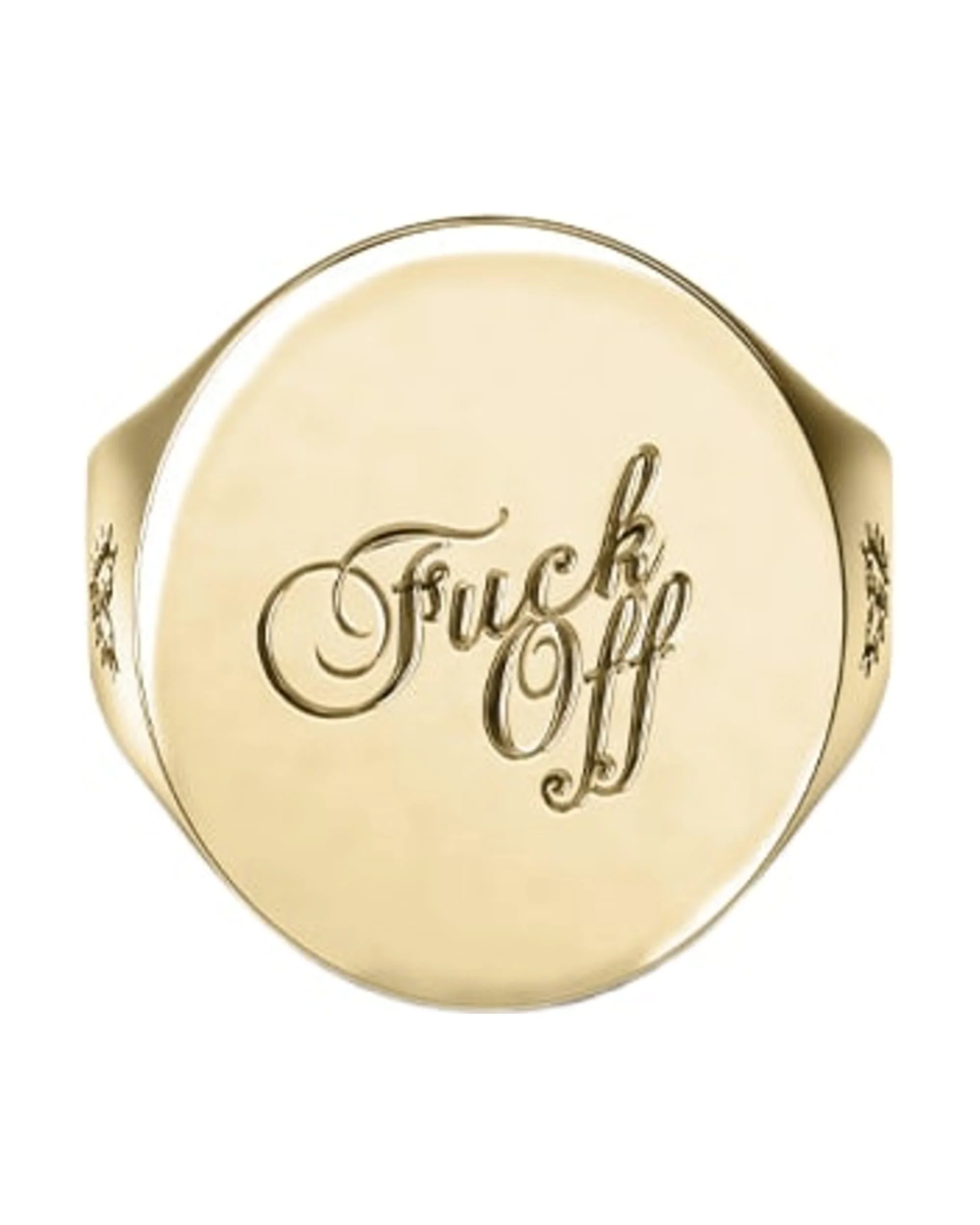 WARM WELCOME SOVEREIGN RING GOLD PLATED
