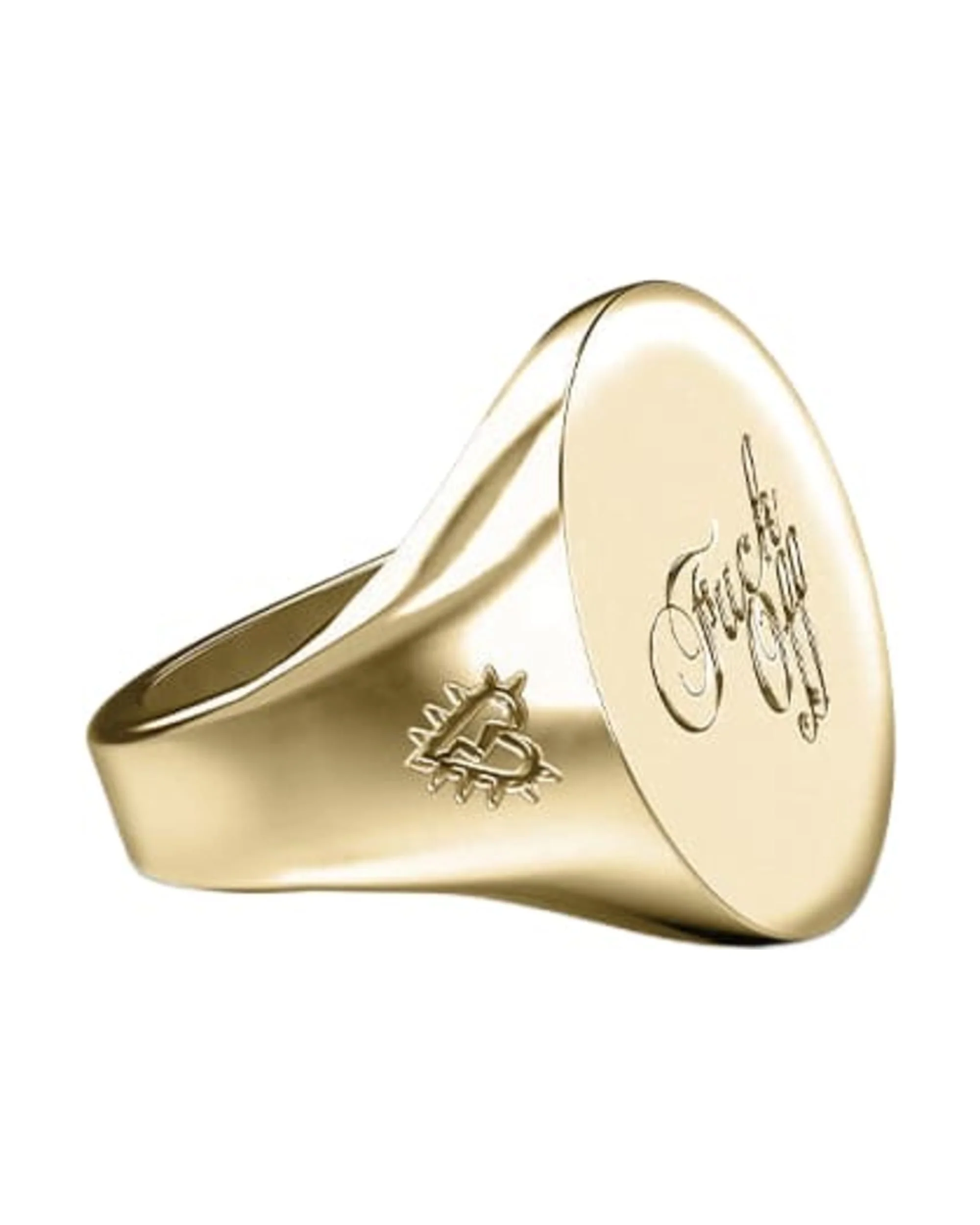 WARM WELCOME SOVEREIGN RING GOLD PLATED - Image 3