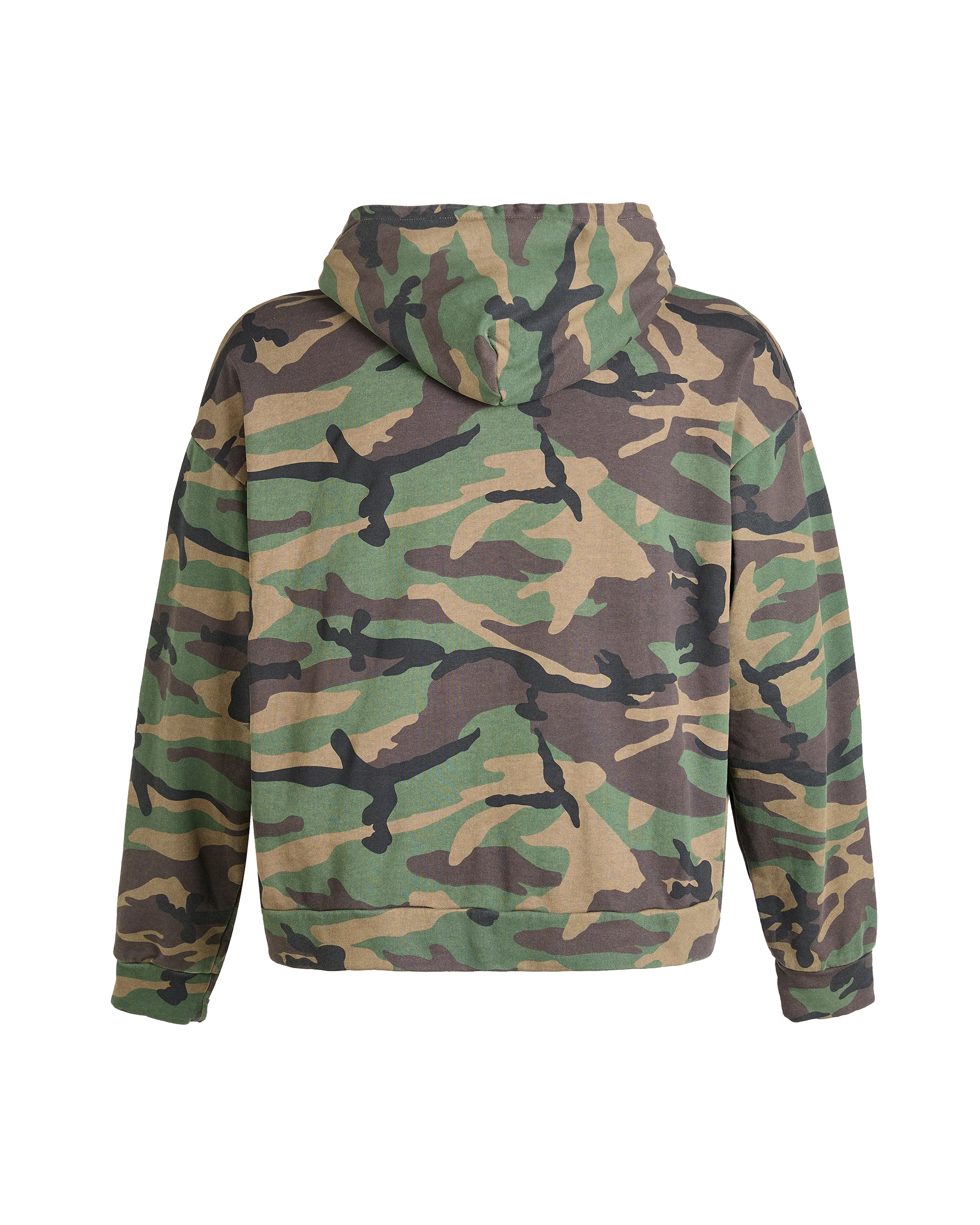 Washed Camouflage Zip Hoodie - Image 3