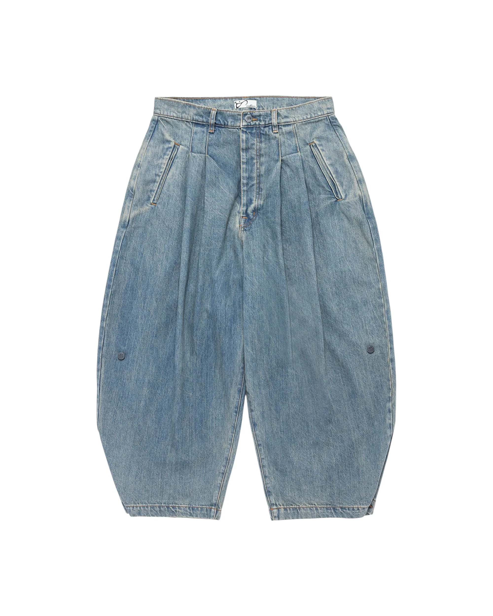 Washed Indigo Triptych Japanese Denim