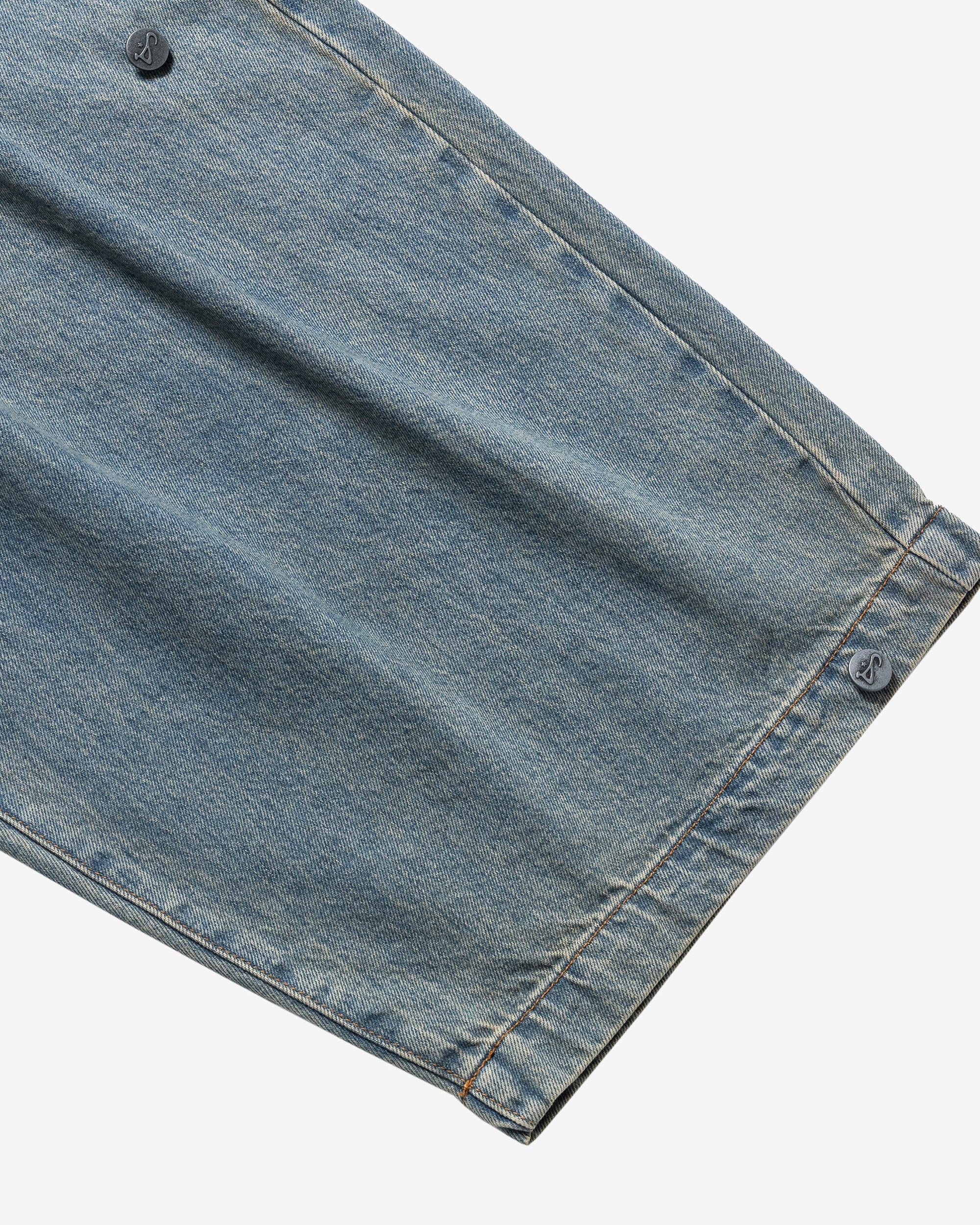 Washed Indigo Triptych Japanese Denim - Image 18