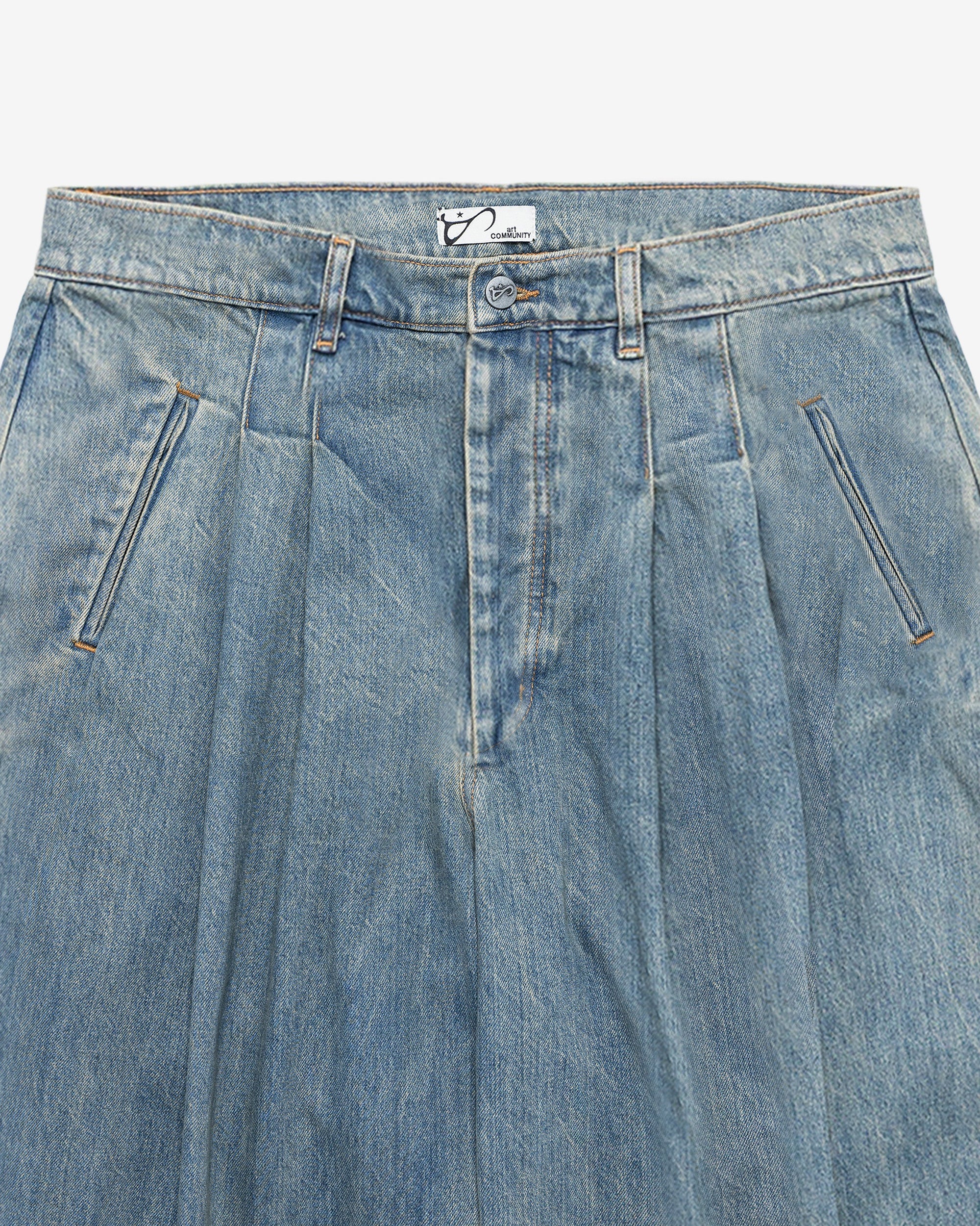 Washed Indigo Triptych Japanese Denim - Image 23