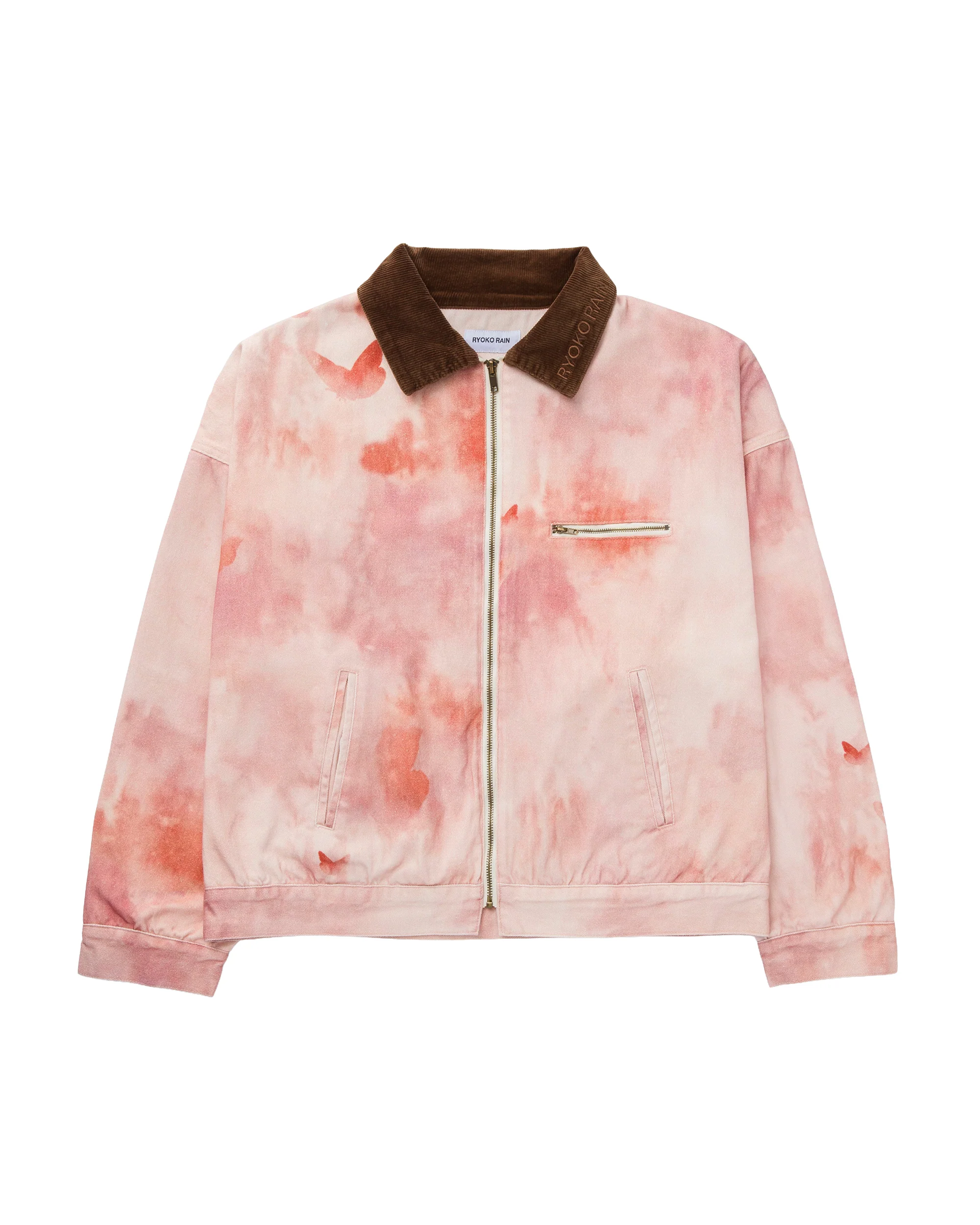 WATERCOLOR BUTTERFLY WORK JACKET