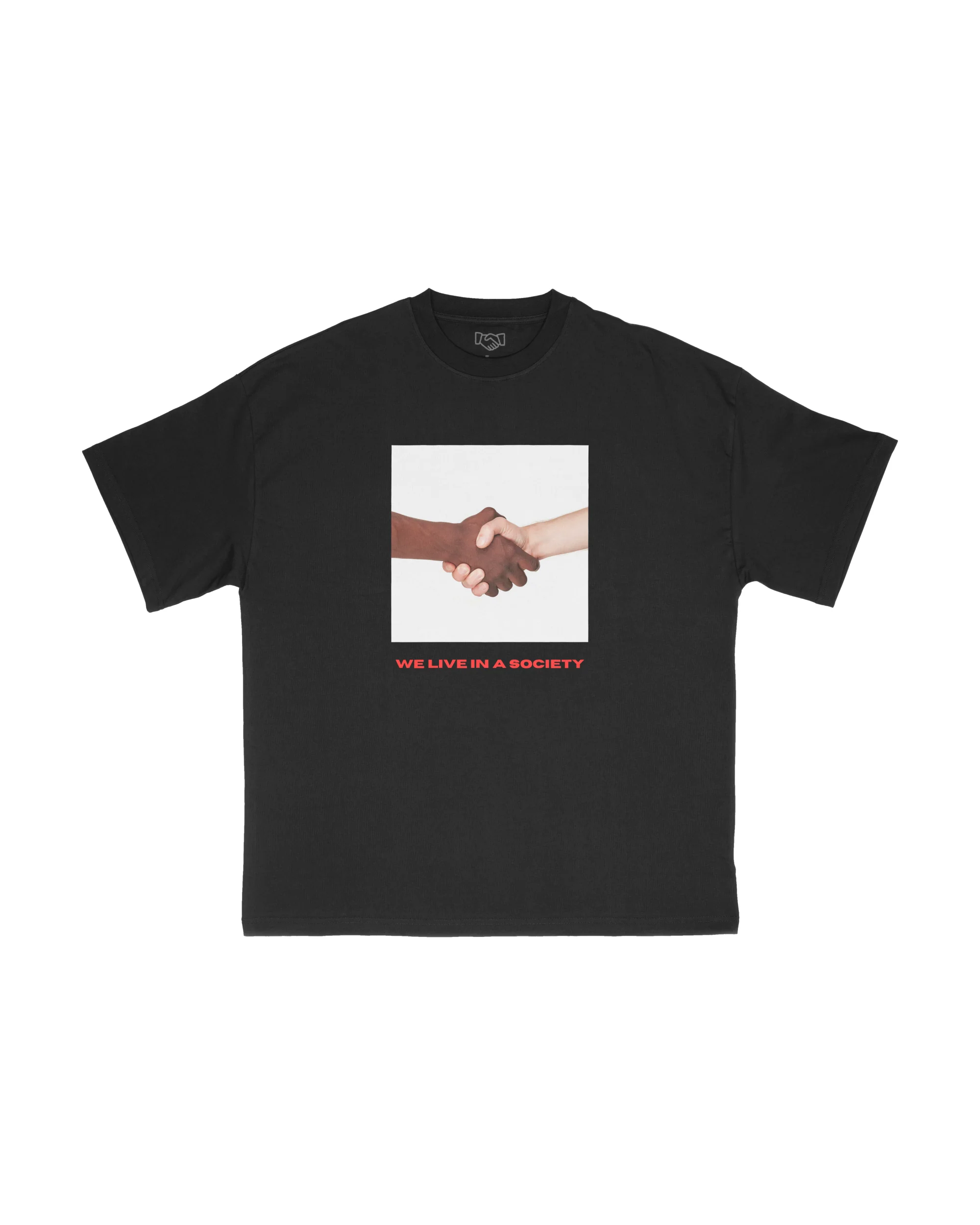 We Live In A Society Cover Tee (Black)