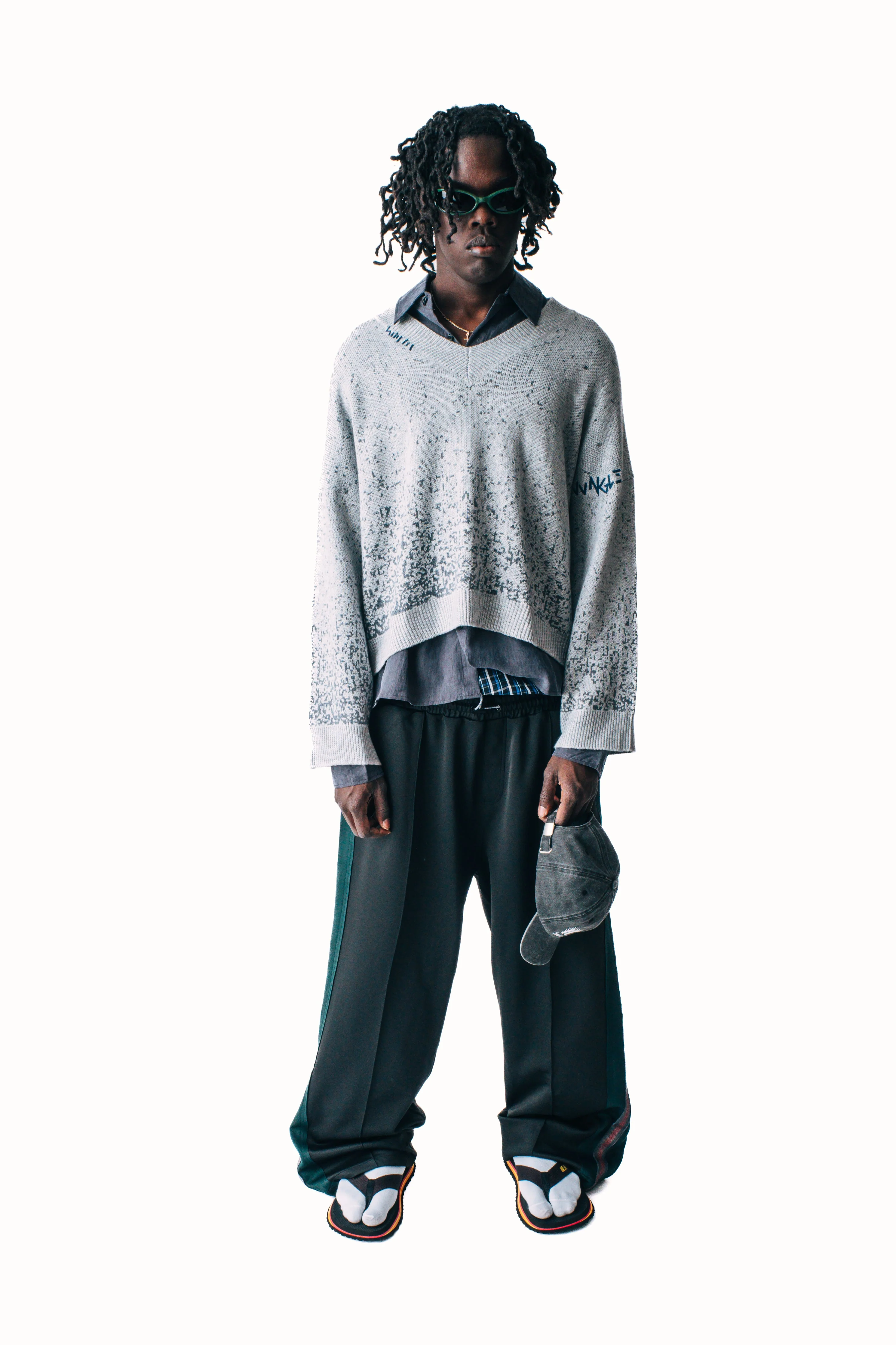 WEAVE TRIM PINTUCK PANTS - Image 8
