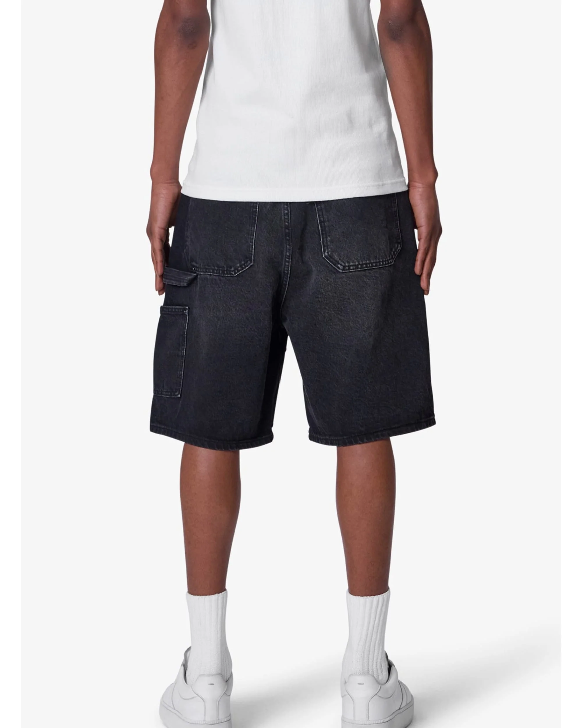 Western Jewel Denim Shorts - Washed Black - Image 4
