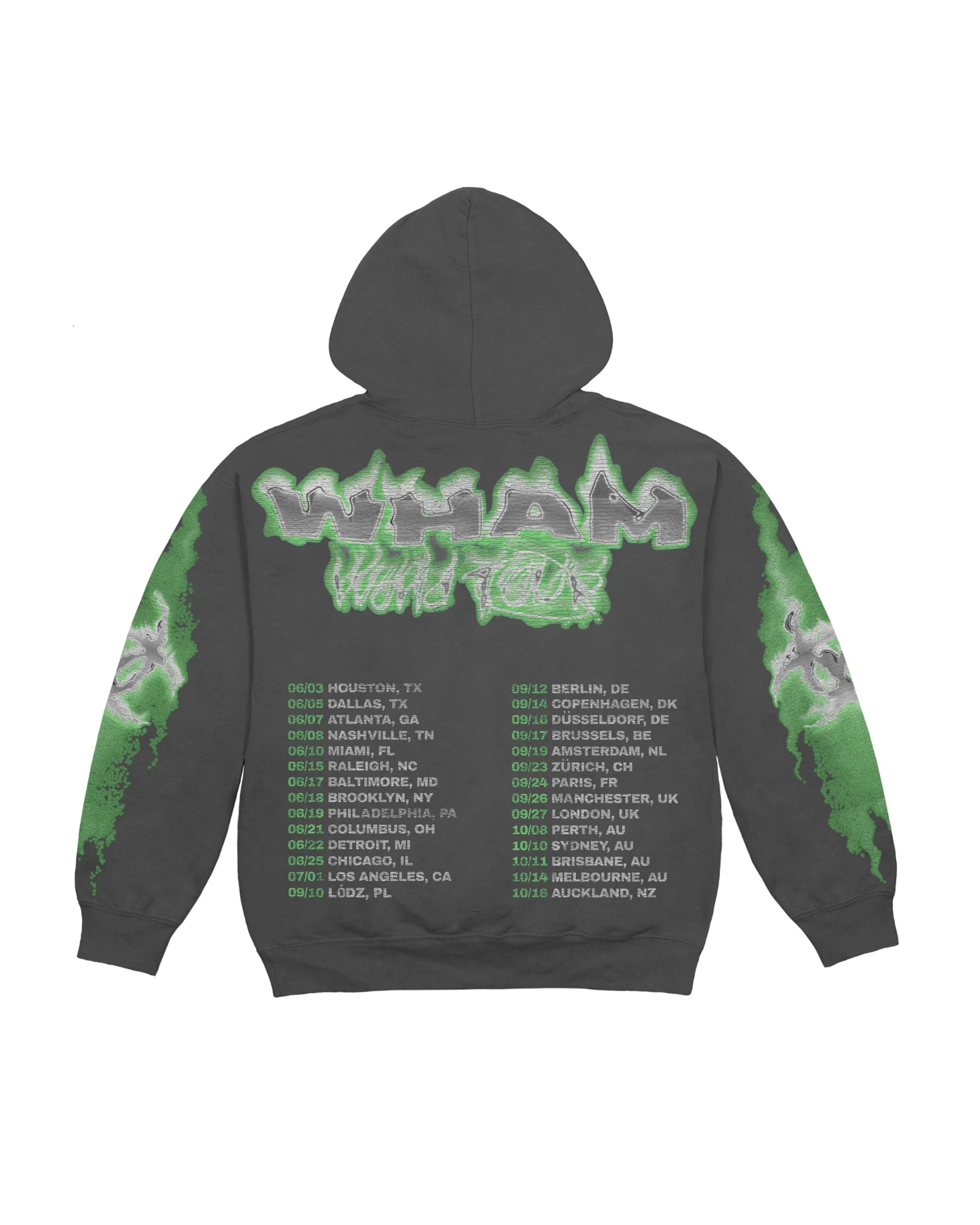 WHAM TOUR FLAMES HOODIE - Image 2