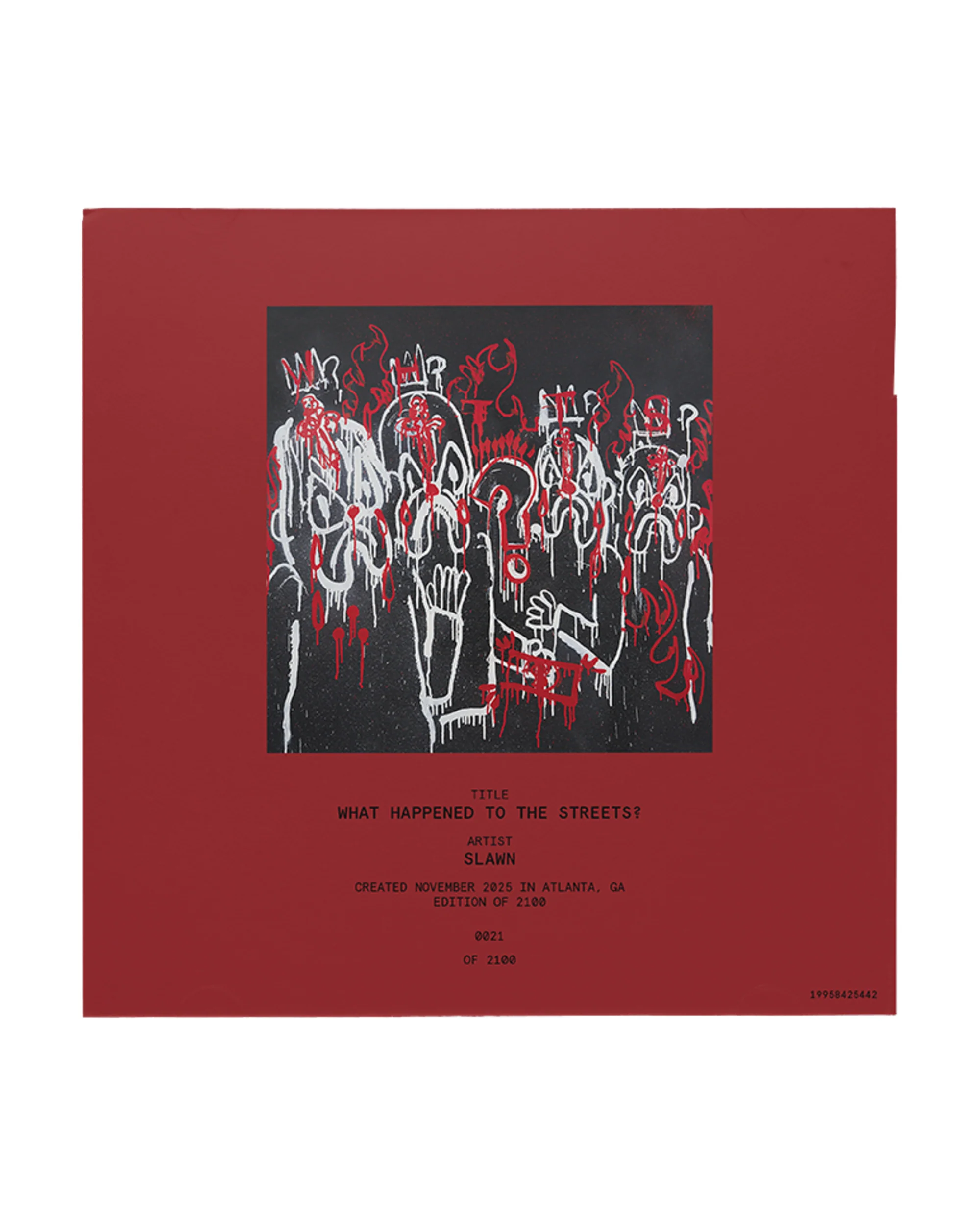 WHAT HAPPENED TO THE STREETS? NUMBERED SLAWN POSTER CD IV - Image 4