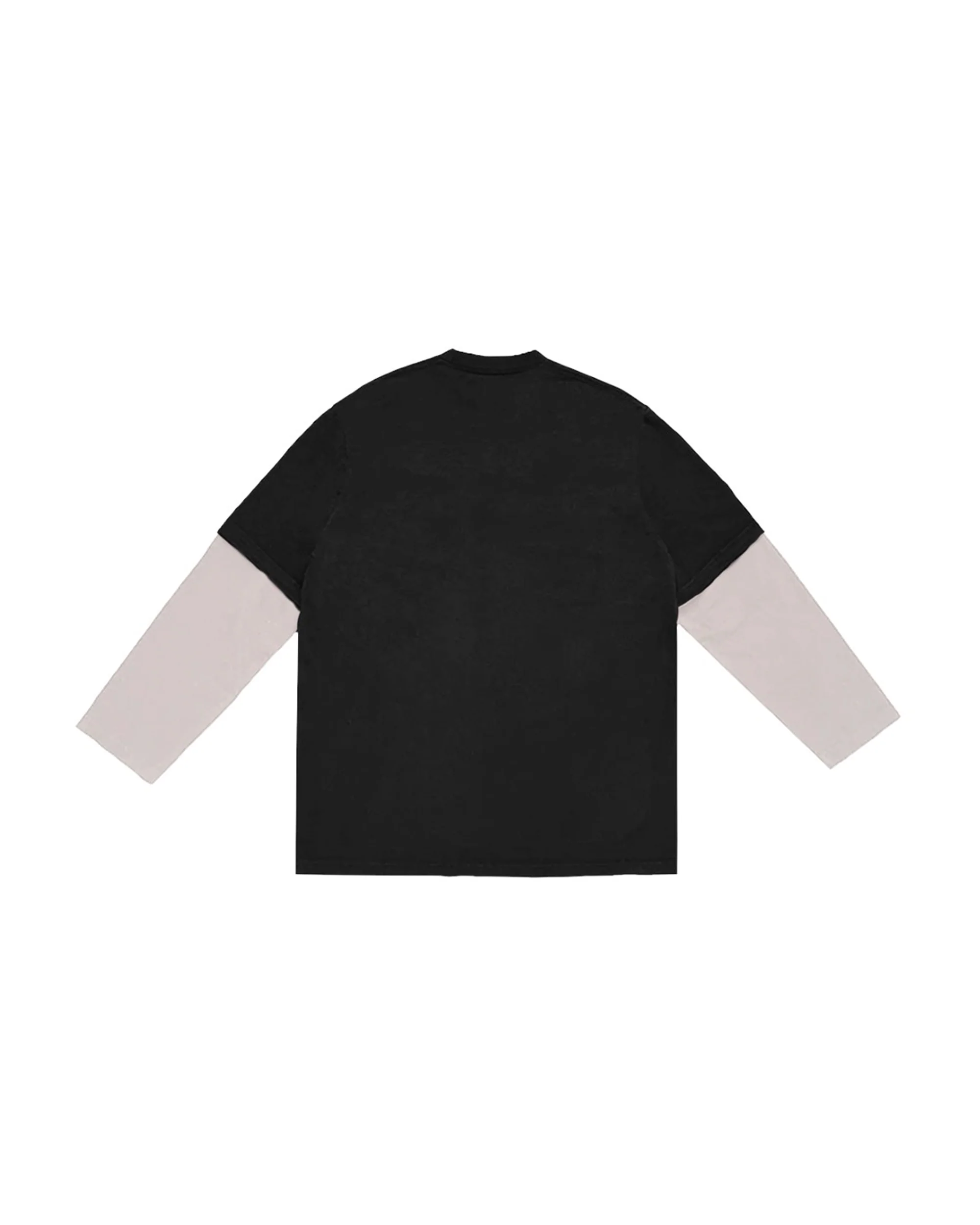 WHEN WE ALL FALL ASLEEP, WHERE DO WE GO? Anniversary Layered LS Tee in Black - Image 2