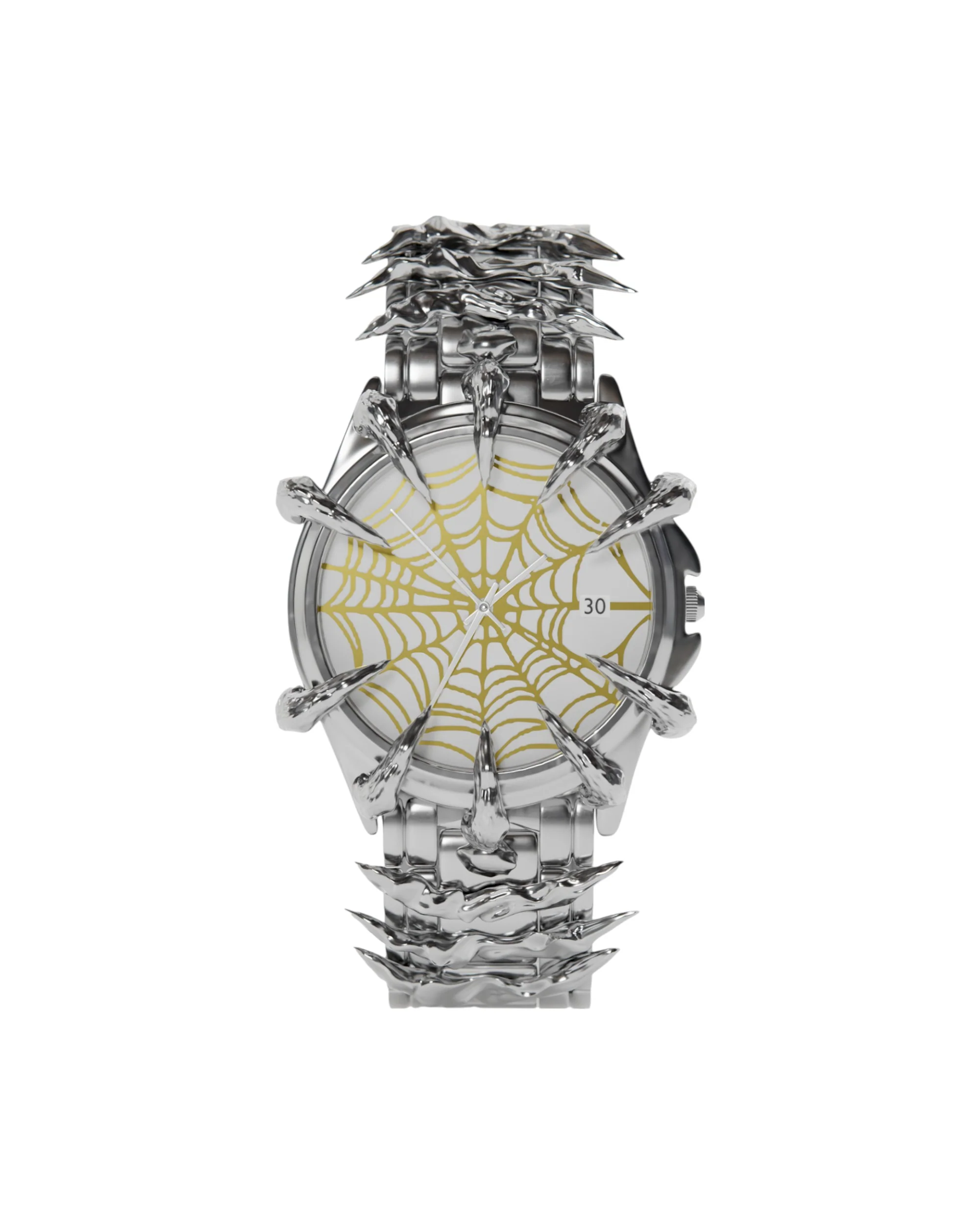 White Gold Spider Watch