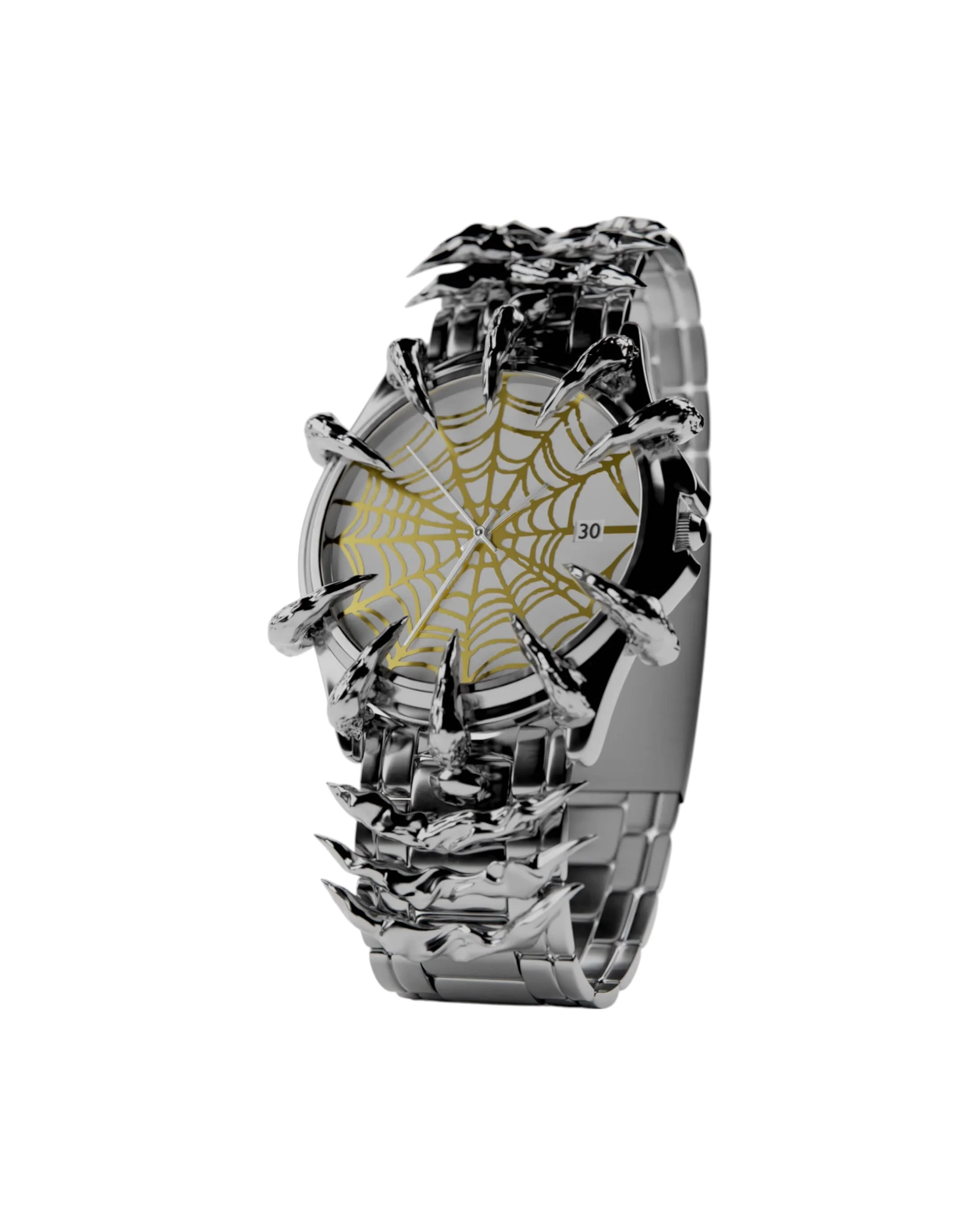 White Gold Spider Watch - Image 3