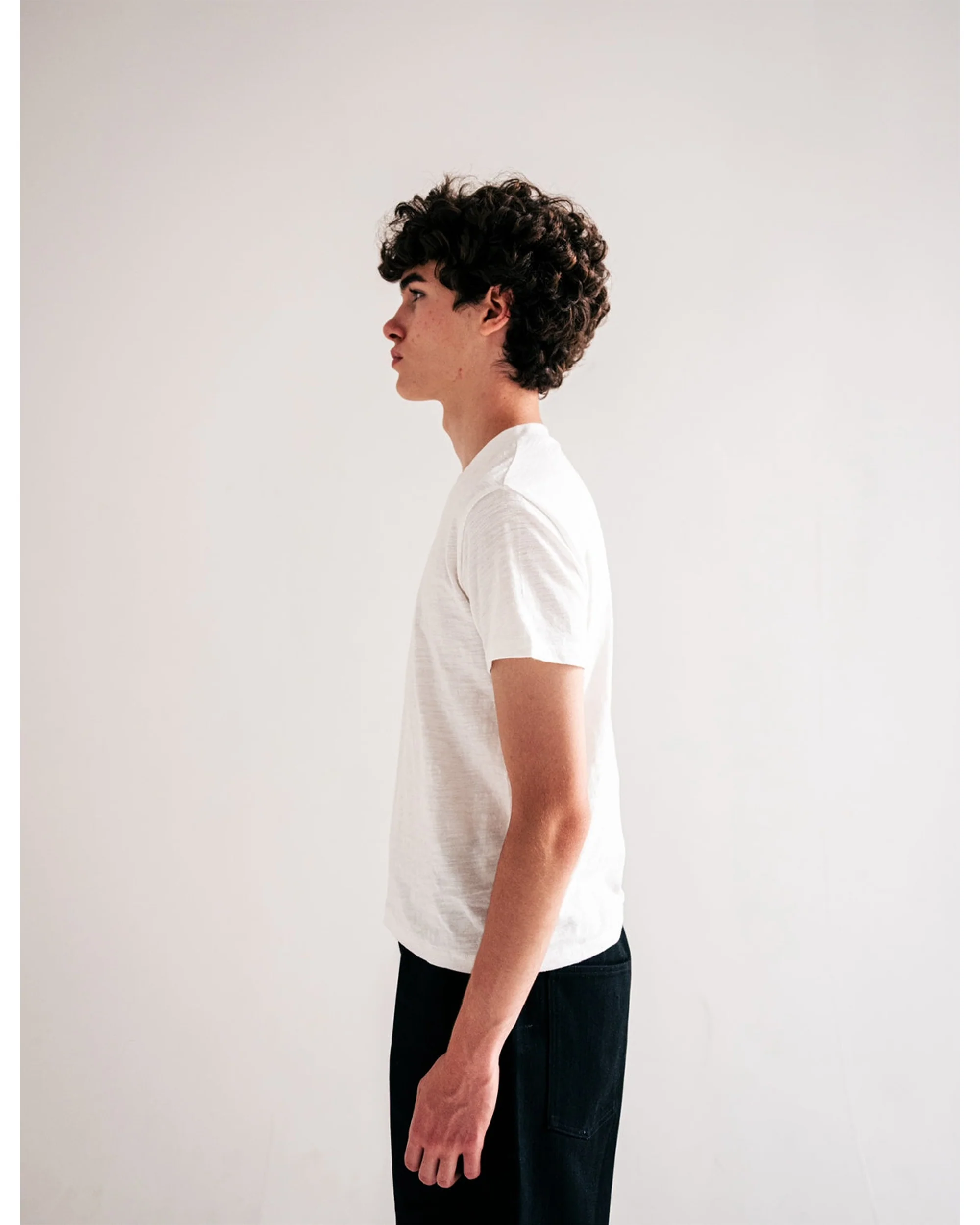 White Slub Cotton Baby Tee - Image 3