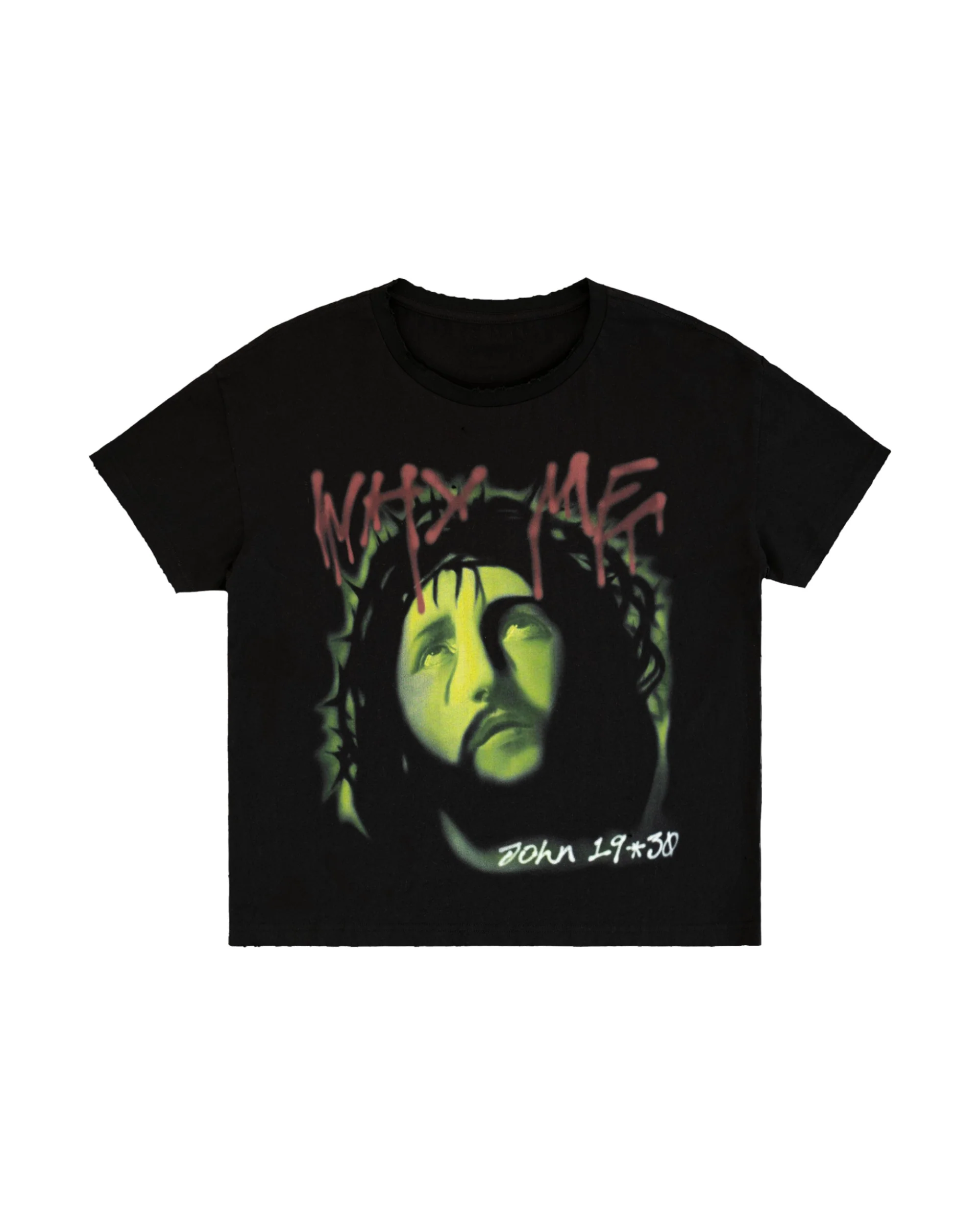 Why Me Vintage Tee Black