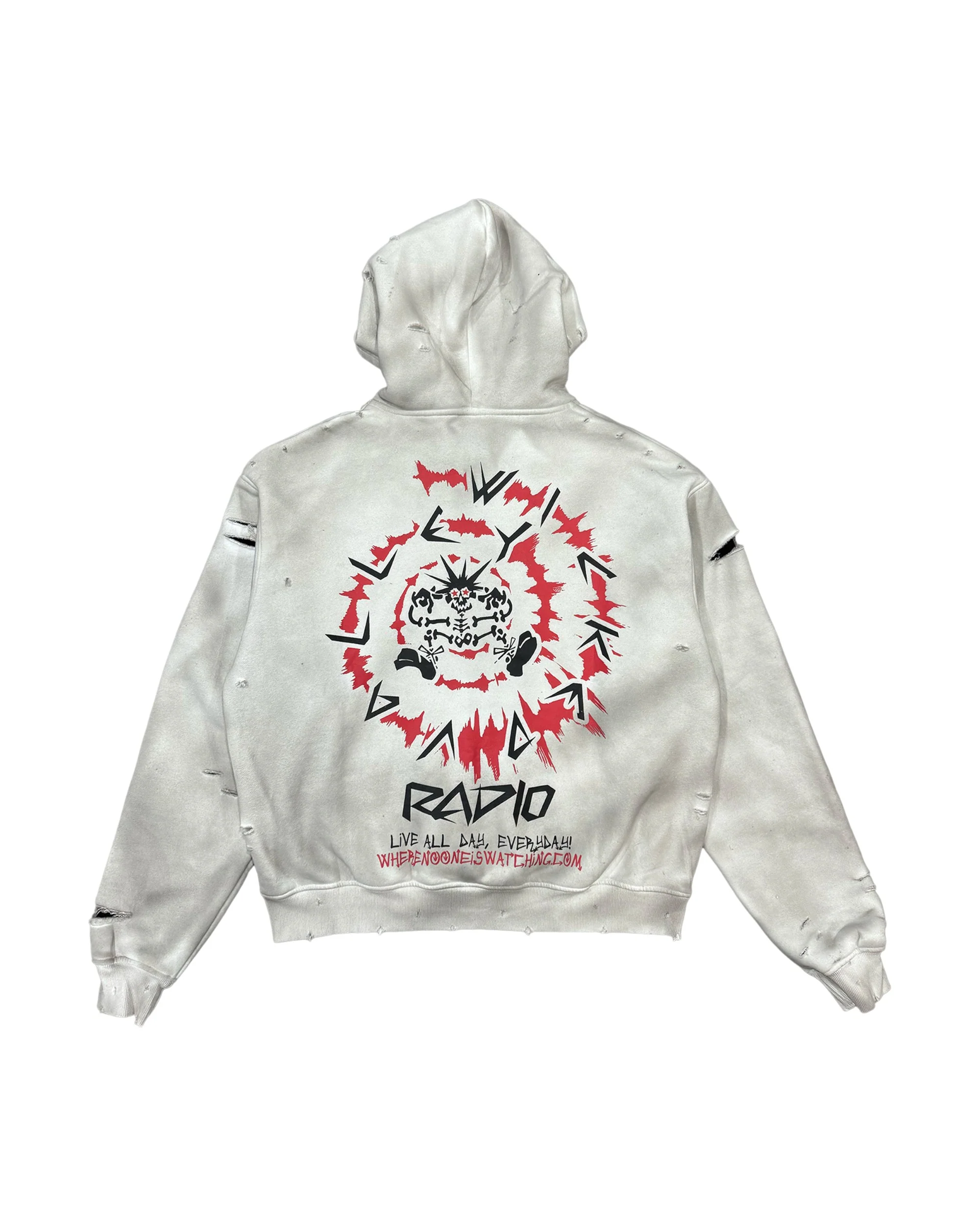 WICKED RADIO HOODIE (WHITE) - Image 2