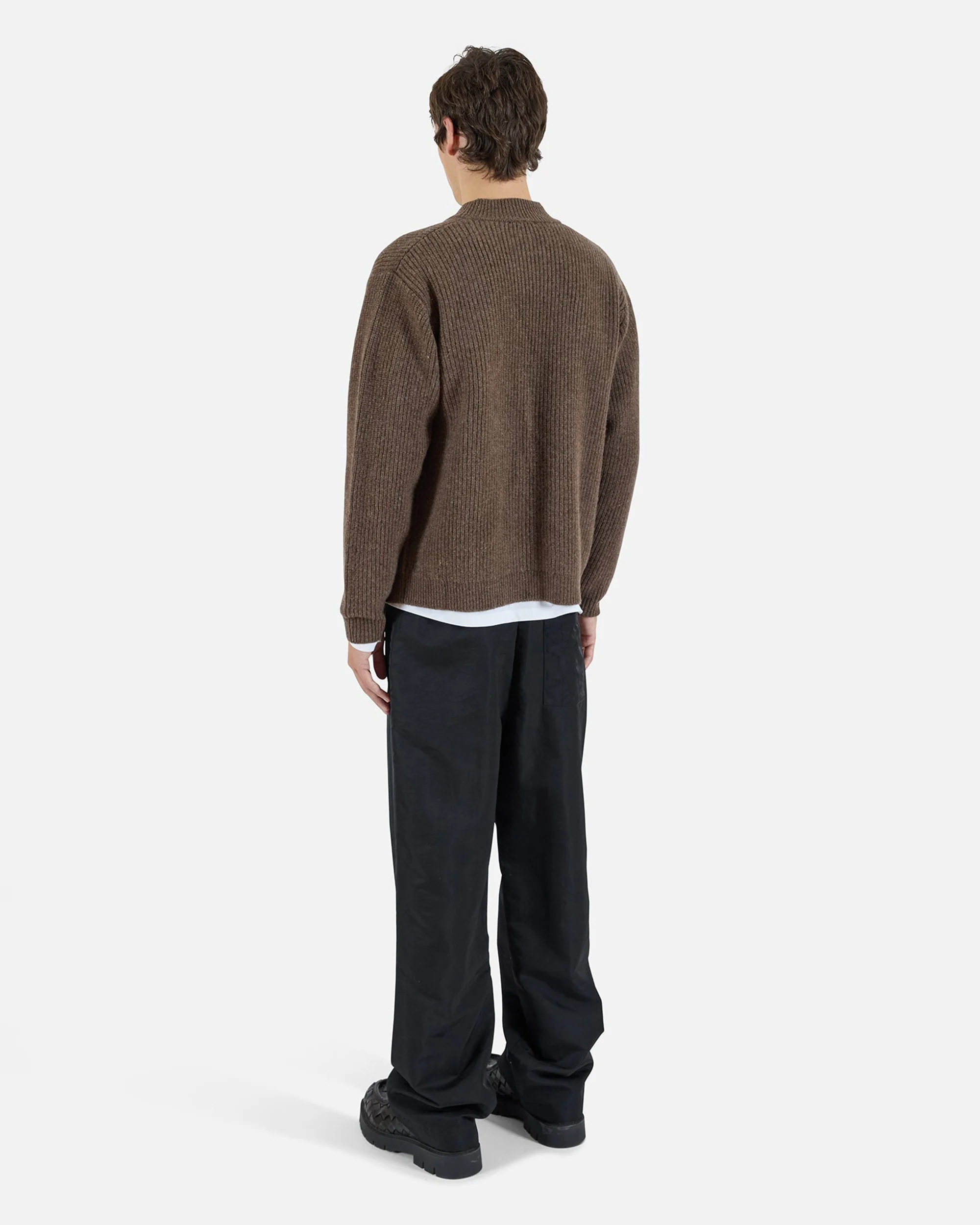 Wide Leg Nylon Track Pants - Image 4