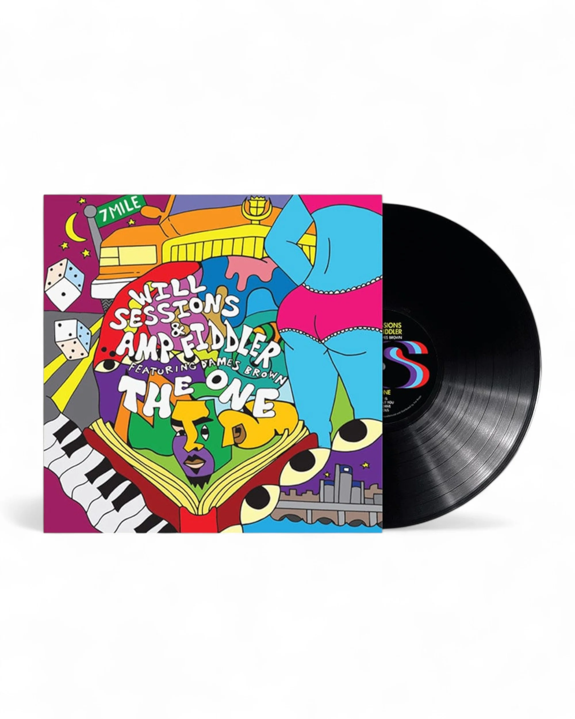 Will Sessions & Amp Fiddler featuring Dames Brown - The One (LP - Splatter Vinyl - Fat Beats Exclusive) - Image 2